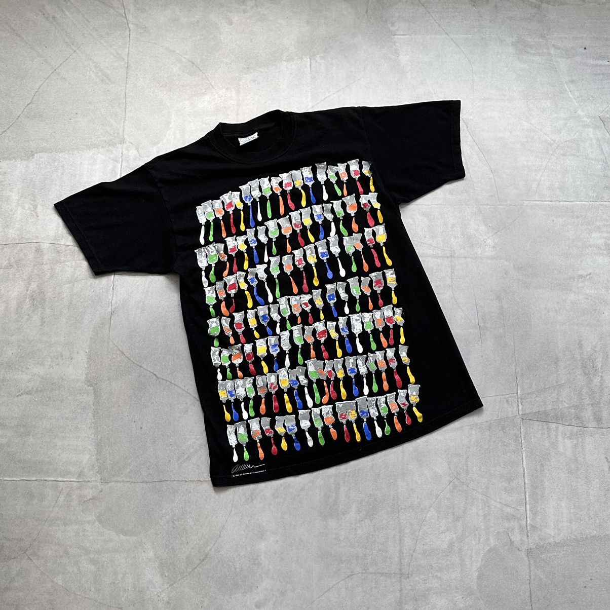 Keith Haring × Vintage 90s Arman Paint Tubes Flammarion 4 Keith Haring Vibe Size US L / EU 52-54 / 3 - 9 Thumbnail