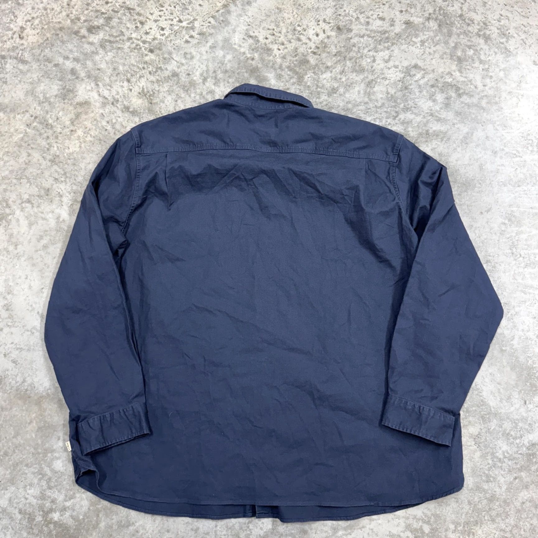 Vintage L.L.Bean Shirt Mens 3XL Navy BeanFlex Traditional Fit Long Sleeve Button Down Size US XXL / EU 58 / 5 - 5 Thumbnail