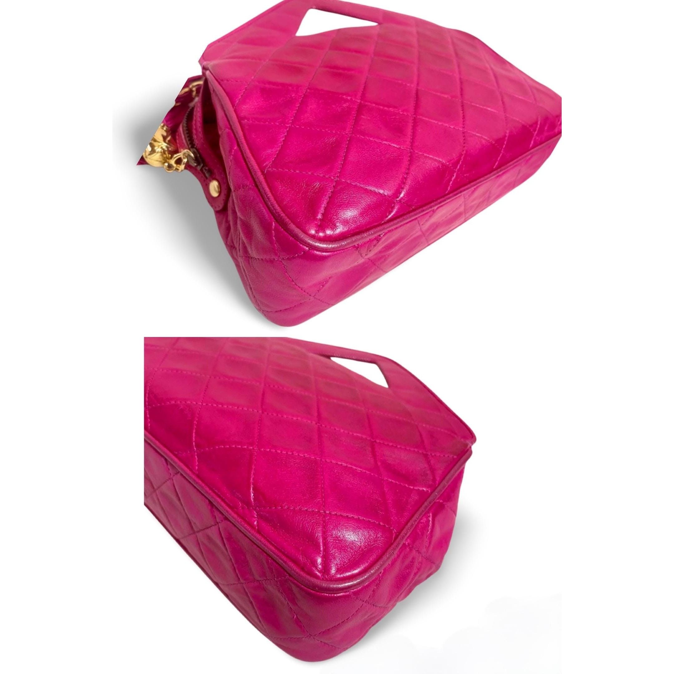 Chanel Vintage CHANEL fusia pink leather chain shoulder bag Size ONE SIZE - 8 Thumbnail
