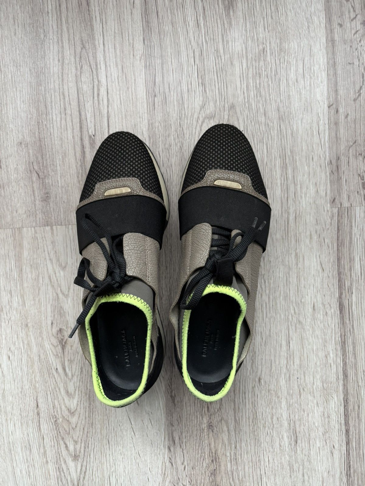 Balenciaga Balenciaga Tri Color Leather and Suede Race Runner Size 38 Size US 8 / IT 38 - 19 Thumbnail