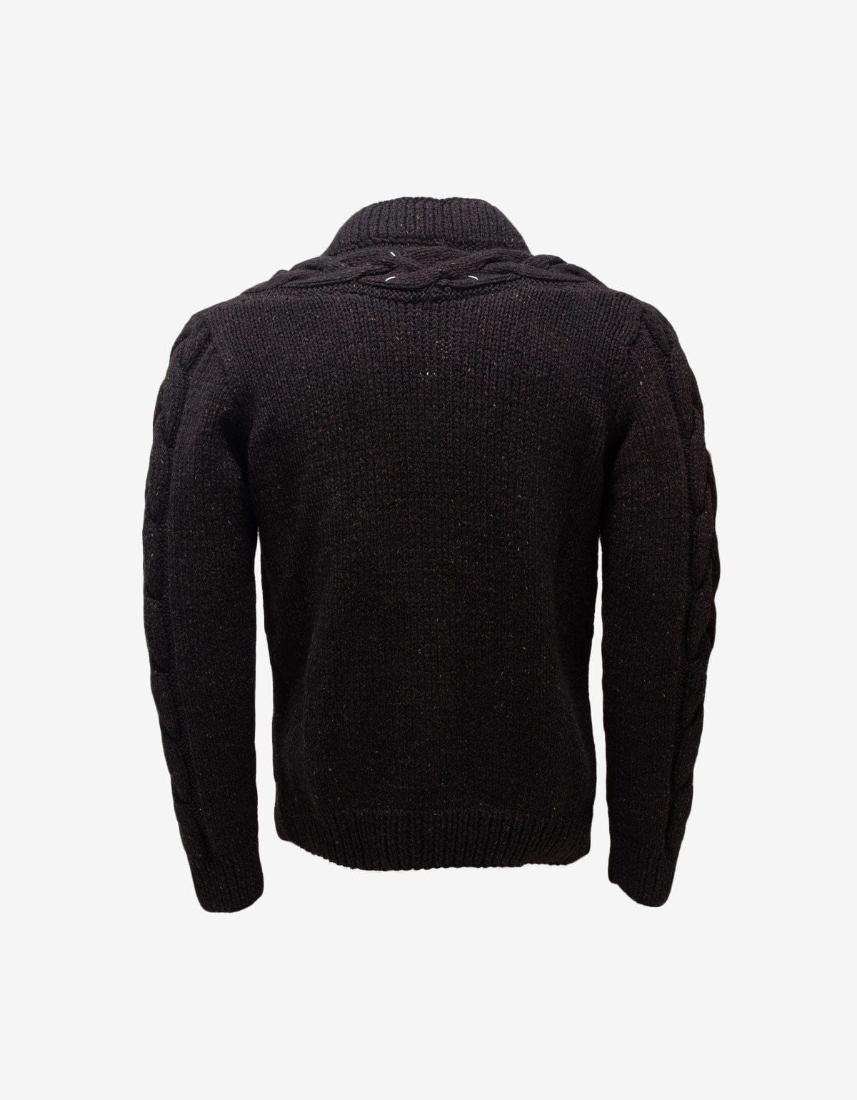 Maison Margiela Maison Martin Margiela Brown Cable Knit Cardigan Size US S / EU 44-46 / 1 - 2 Thumbnail