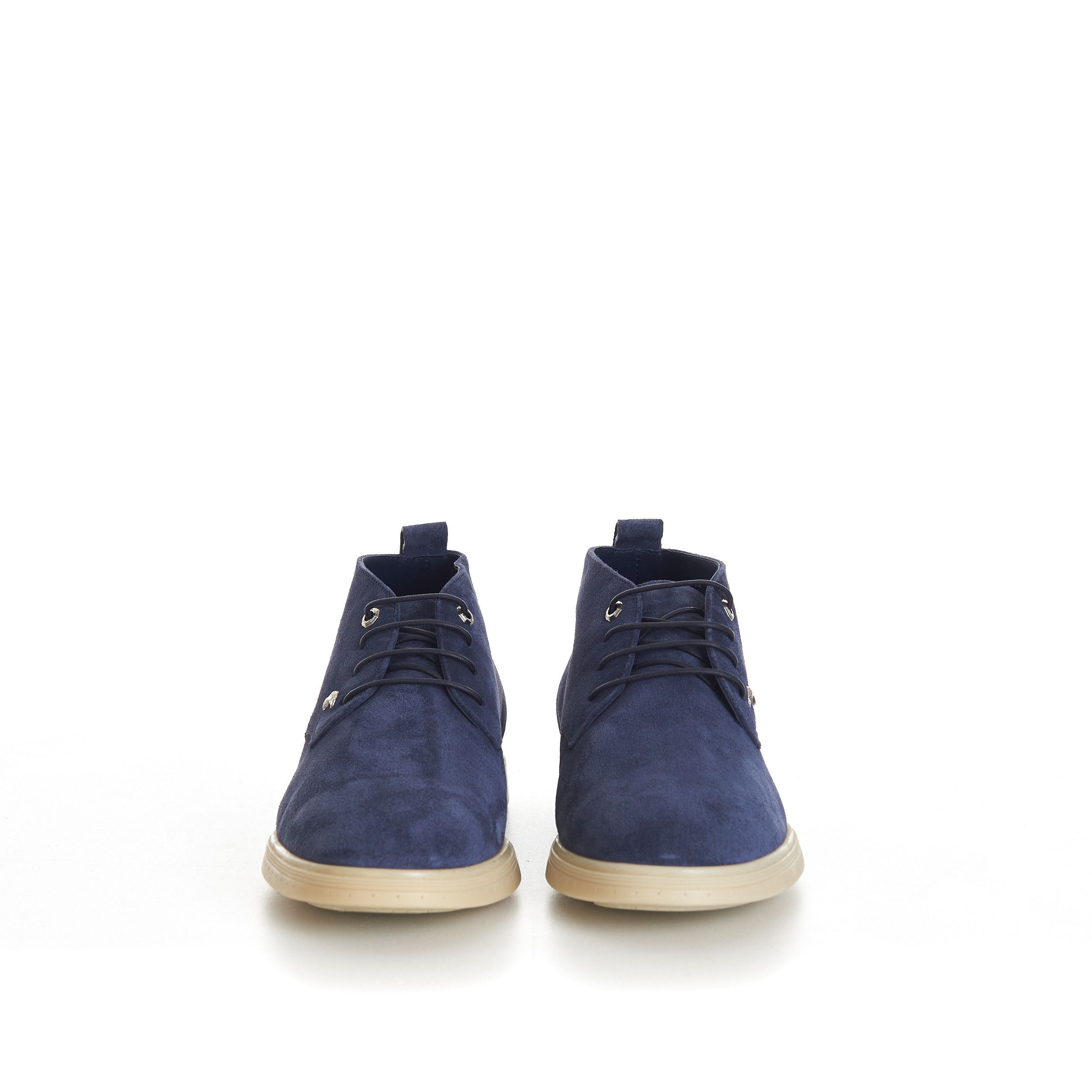 Stefano Ricci Blue Suede Lace Up Chukka Boots With Rubber Soles Size US 11 / EU 44 - 2 Thumbnail