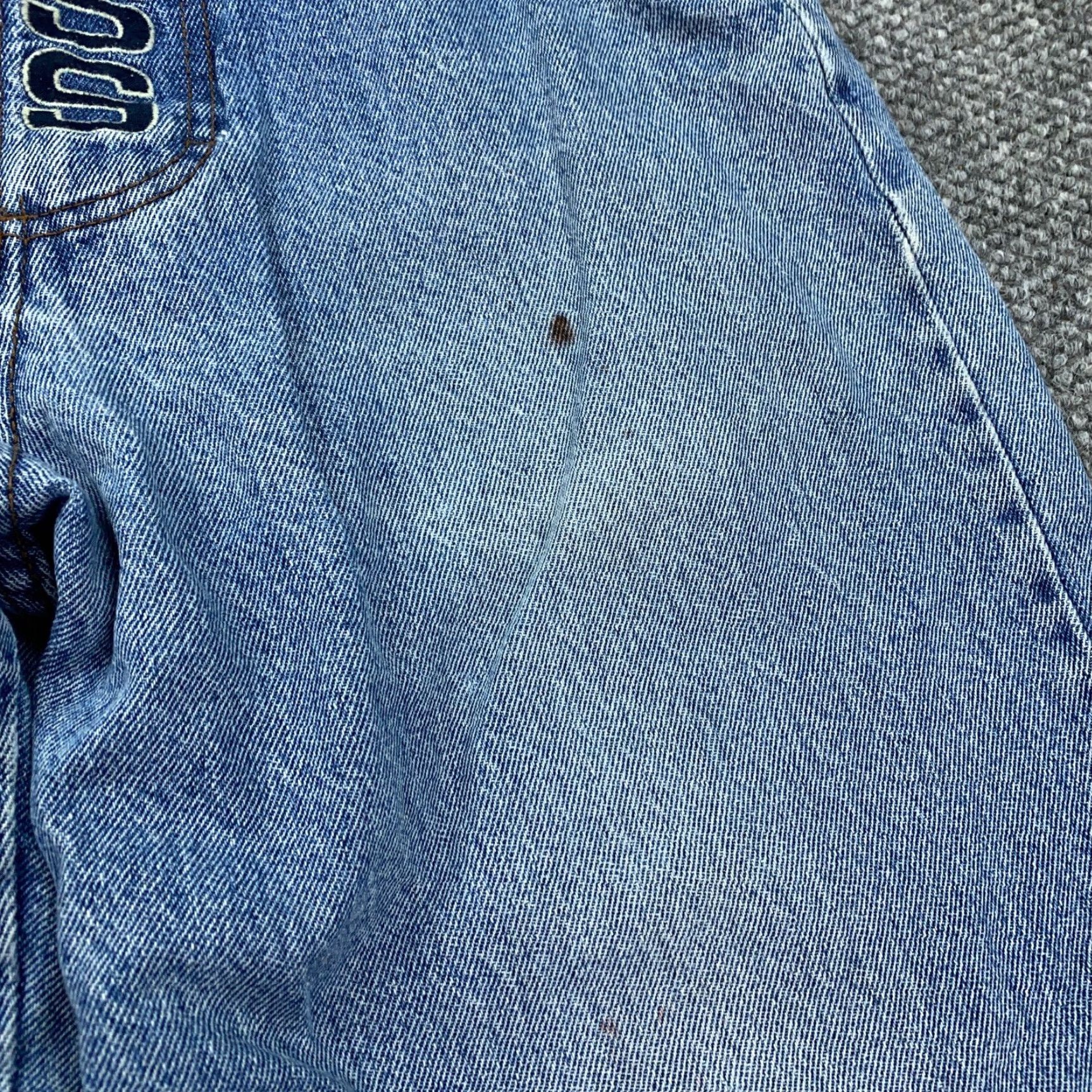 Vintage VINTAGE Boss Jeans Mens Size 32x27 Straight Fit Denim 90s Grunge Hip Hop Gothic Baggy Blue Size US 32 / EU 48 - 5 Thumbnail