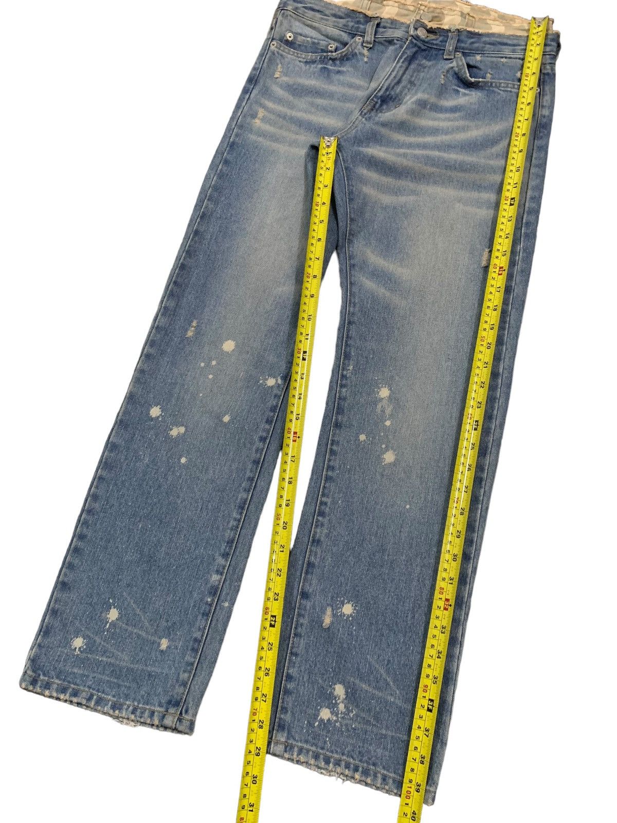 14th Addiction Vintage Japanese Brand Camo Double Waisted Splatter Jeans Size US 30 / EU 46 - 14 Thumbnail