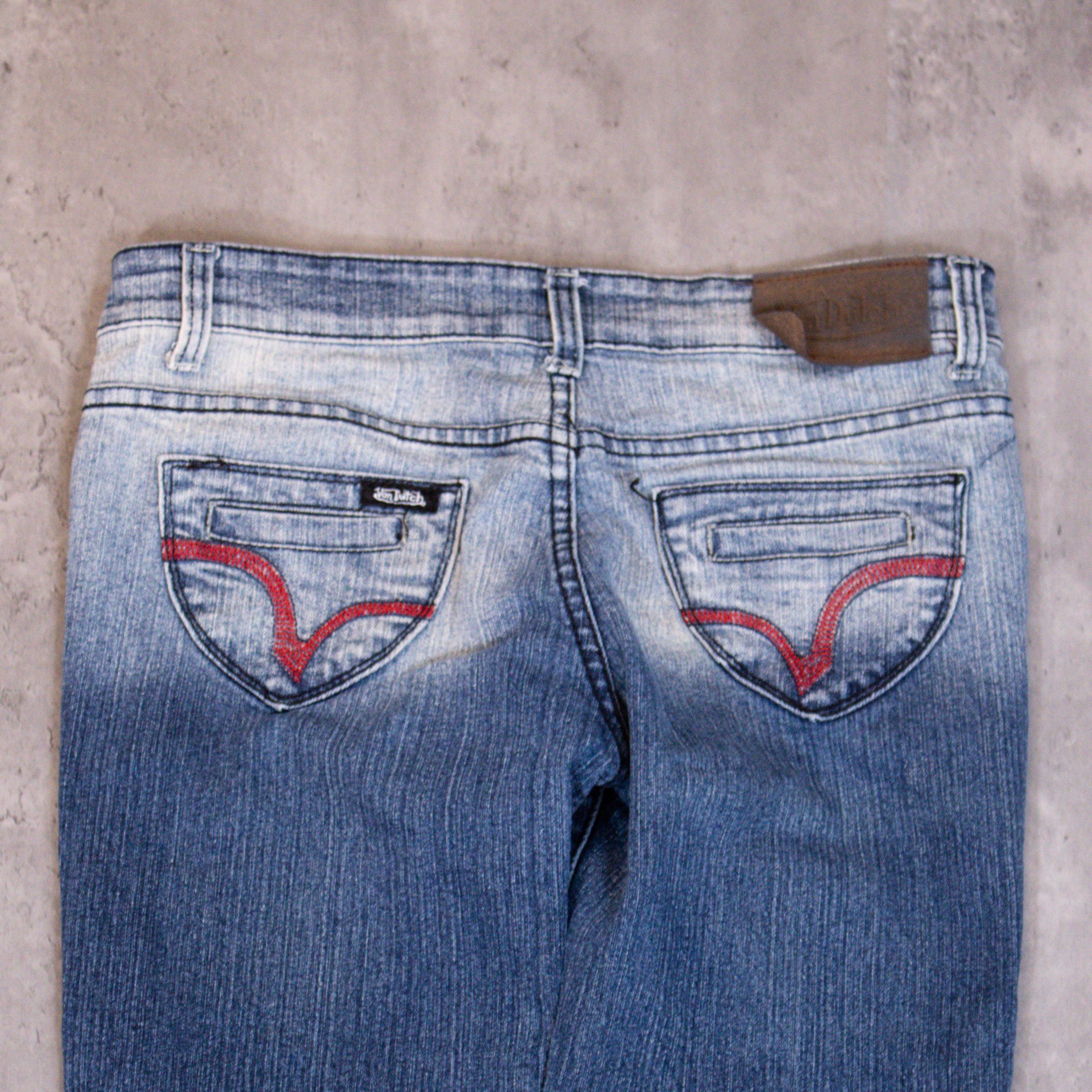 Vintage × Von Dutch Y2K 2000's Von Dutch Midwash Indigo Skinny Denim Jeans Pants Size US 30 / EU 46 - 15 Thumbnail