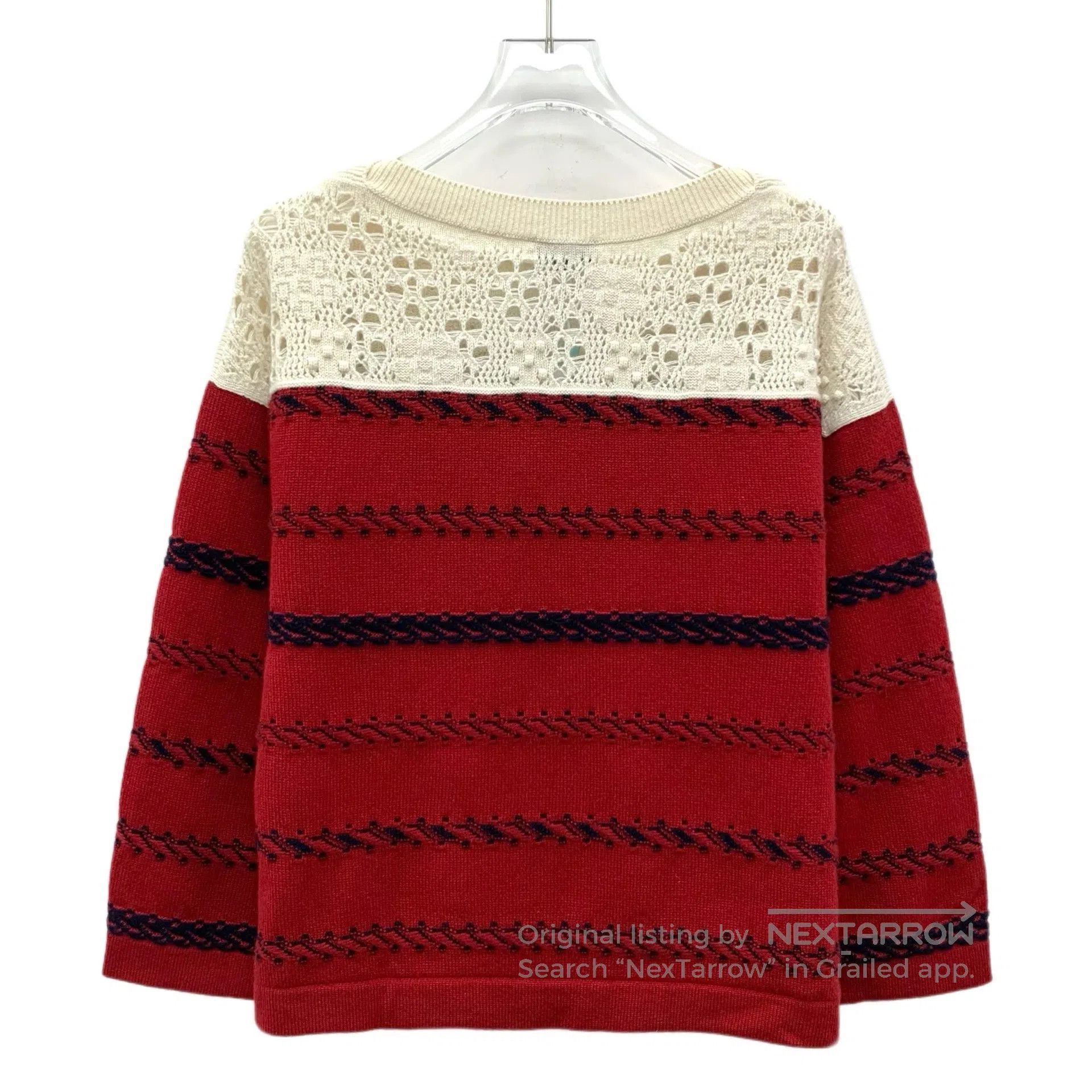 Chanel Chanel Multicolor Stripe Jacquard Cashmere Crew Neck Long- Size XXS / US 00 / IT 34 - 2 Thumbnail