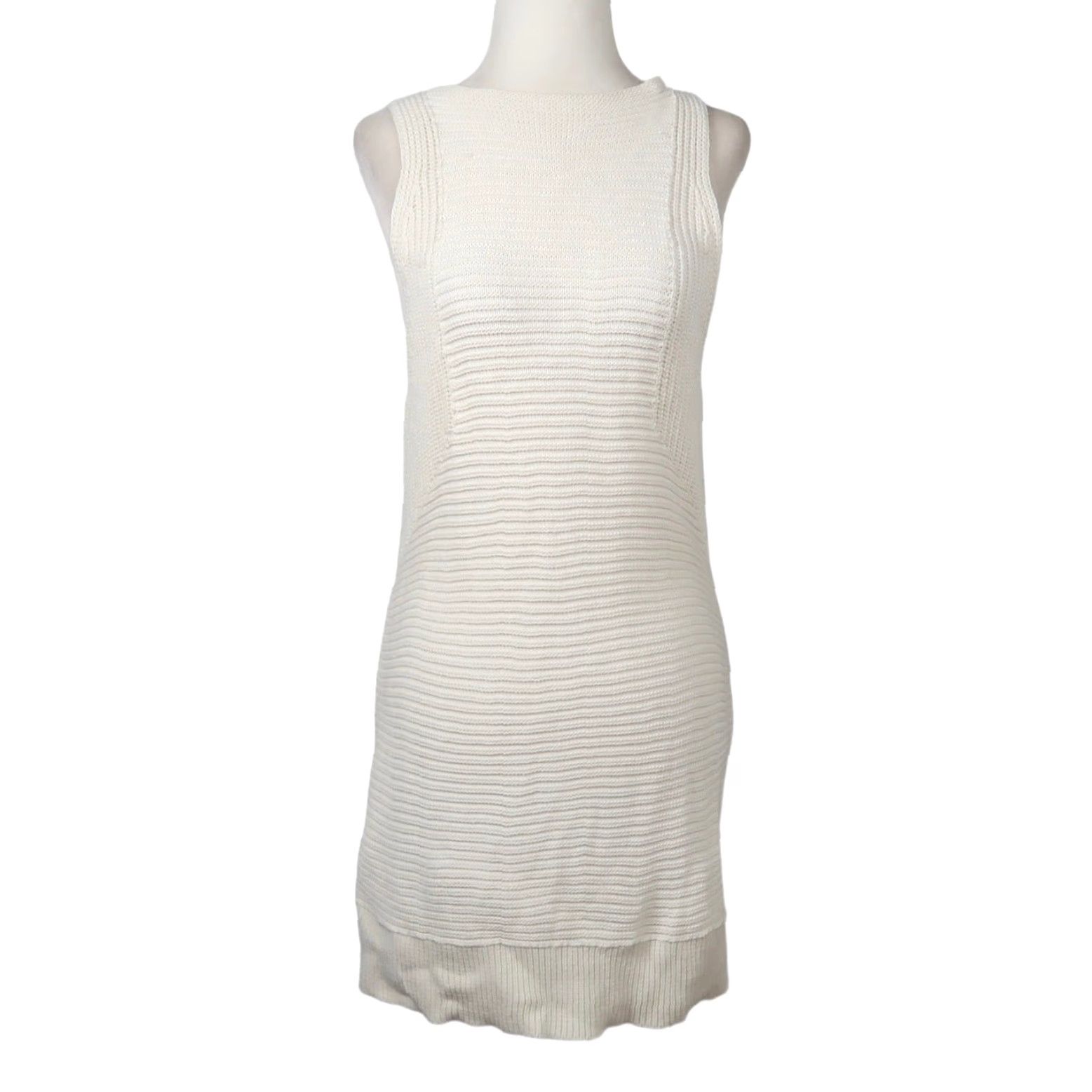 Allsaints ALLSAINTS Arleta cream cotton knit sweater vest tunic Vest Sweater M Women Medium Sleeveless Solid Knit Spring Fall Winter Summer Size M / US 6-8 / IT 42-44 - 2 Thumbnail