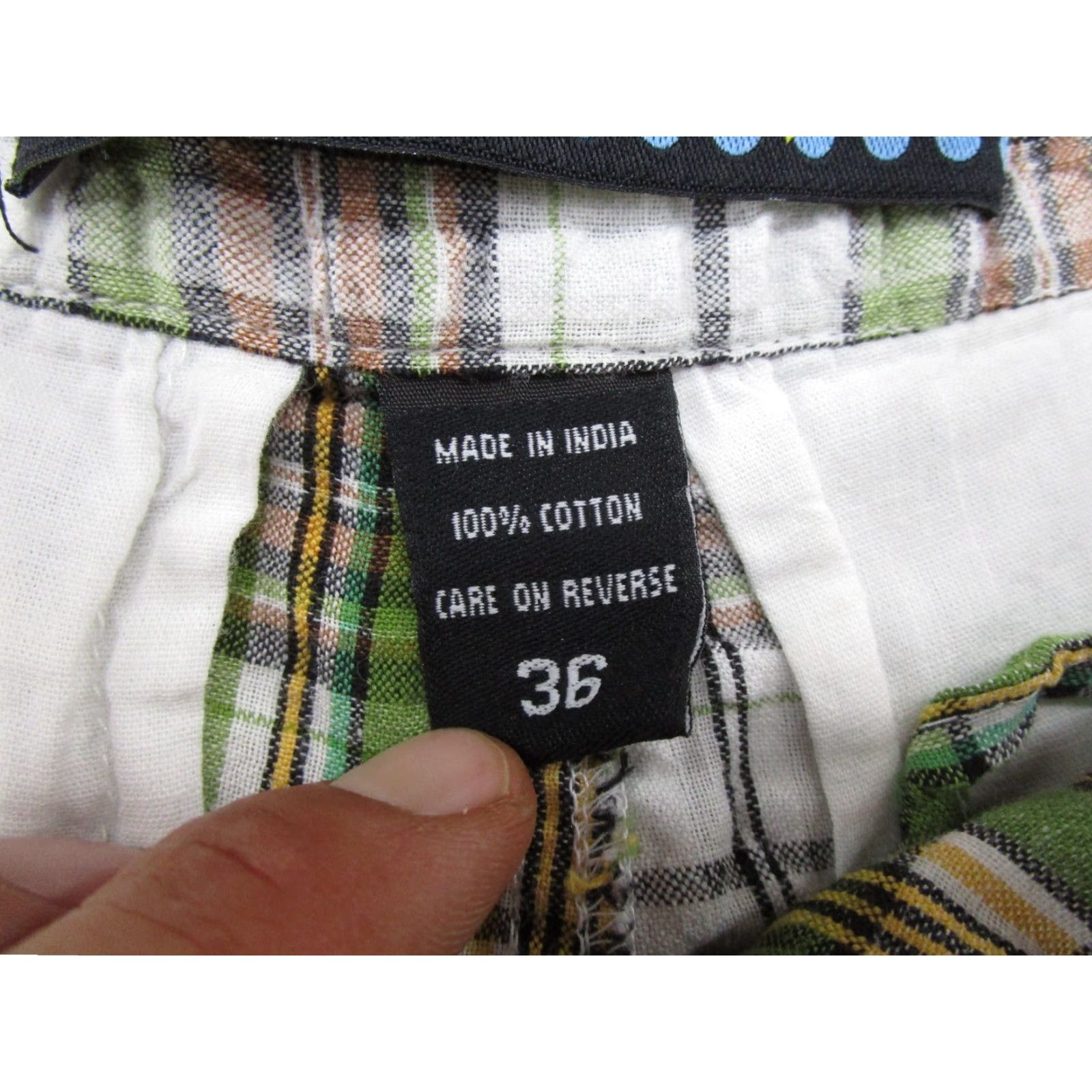 Ettinger VINTAGE GB Cargo Shorts Men 36 Green Plaid Y2K Design Baggy Skater Size US 36 / EU 52 - 3 Thumbnail