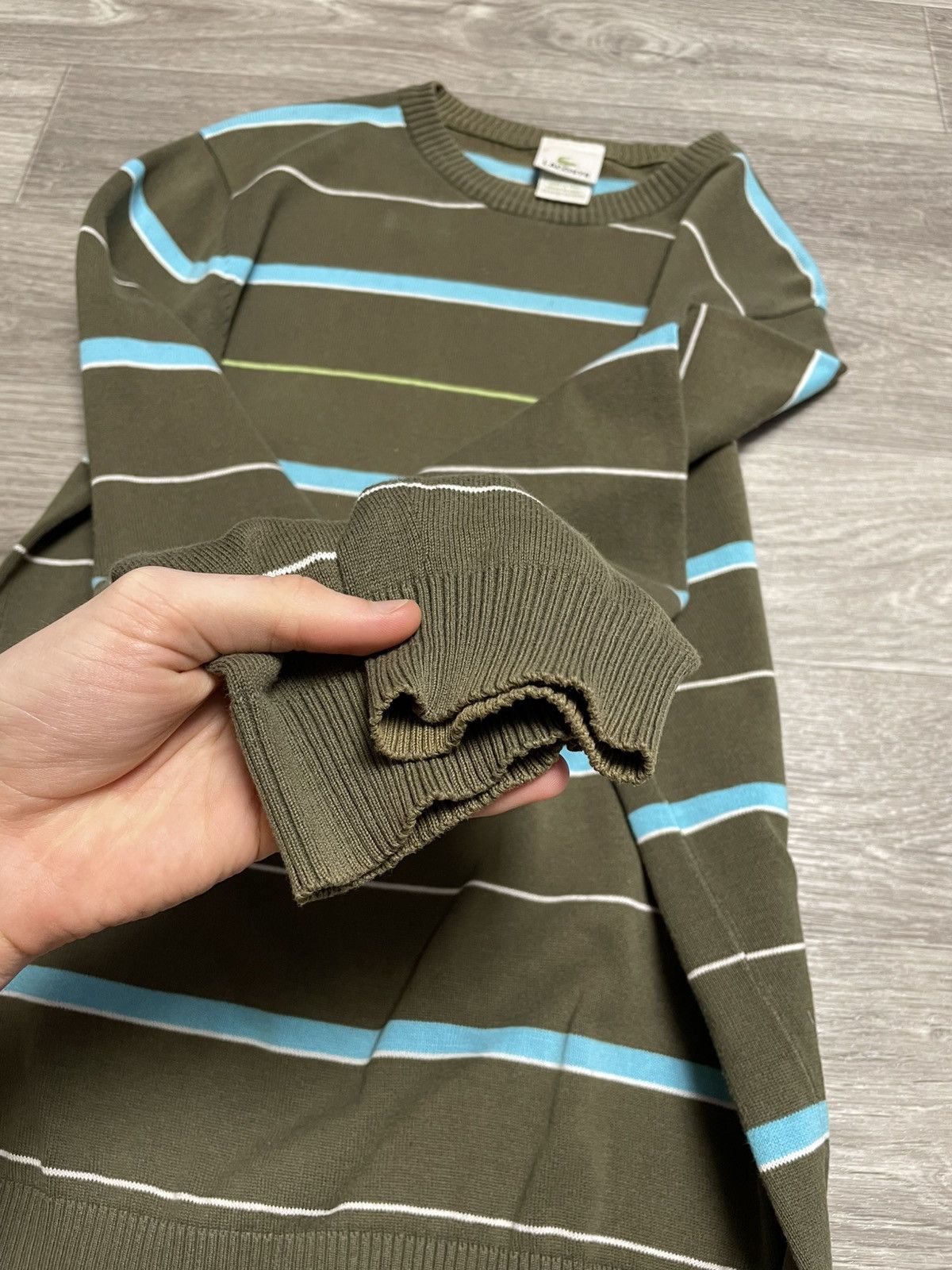 Lacoste Vintage Lacoste Striped Sweater Y2K Size US S / EU 44-46 / 1 - 16 Thumbnail