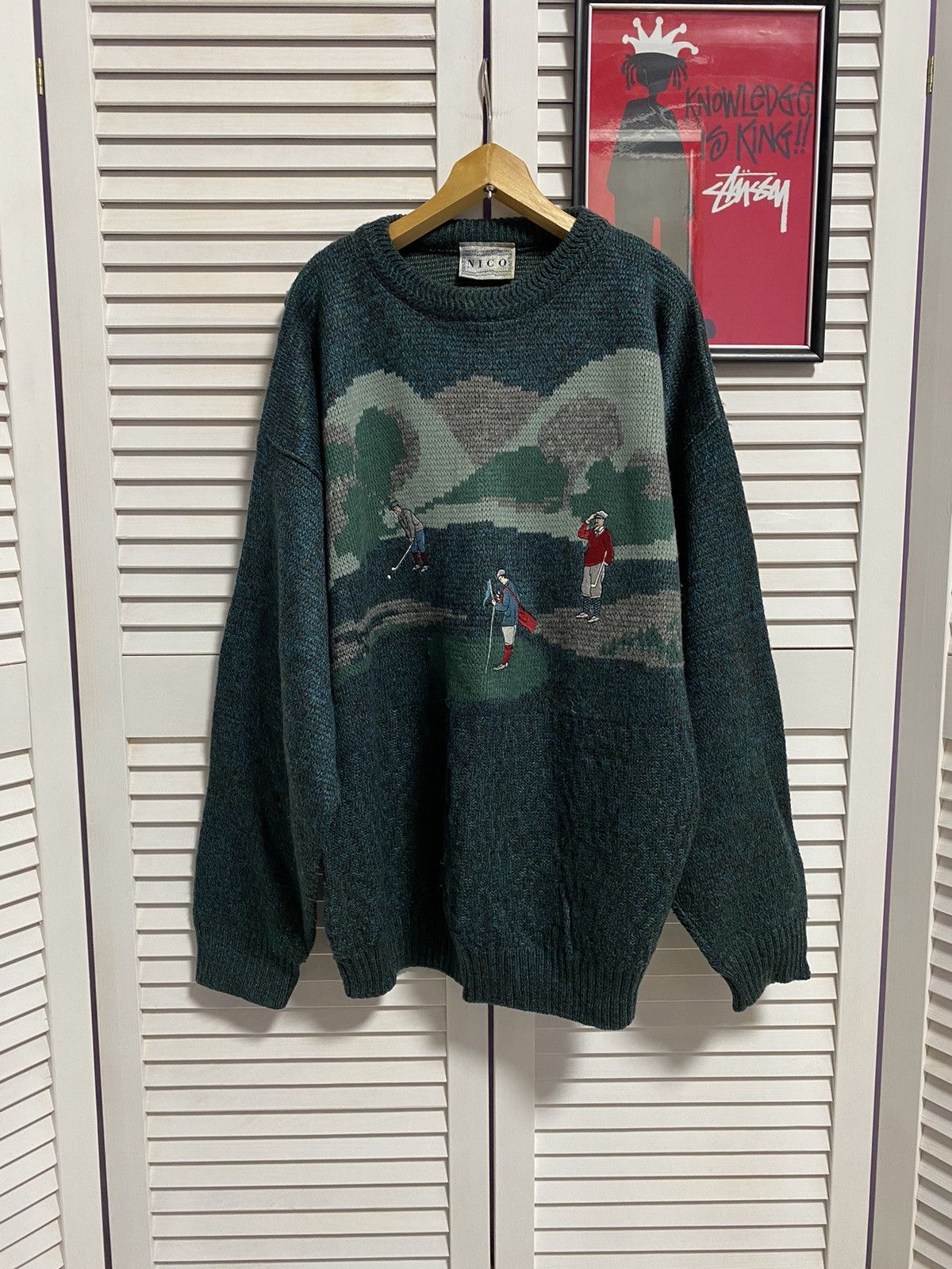 Japanese Brand × Vintage Vintage 90s Knitwear Sweater Golf Style Ralph Lauren Coogi Size US L / EU 52-54 / 3 - 1 Thumbnail