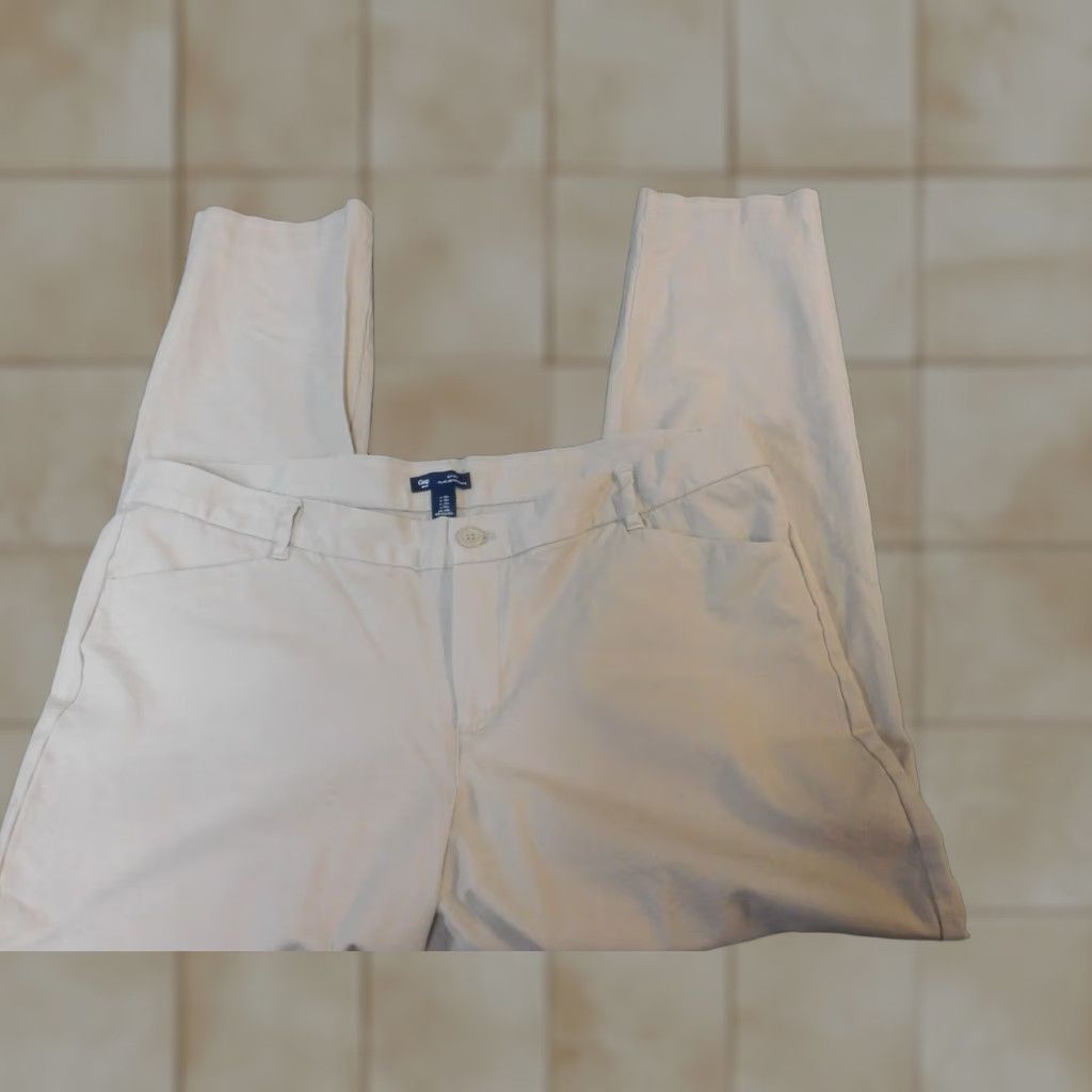 Gap Gap Pants Chino Slim Straight 18 Beige Womens Regular Inseam 27 City Trouser Size 25" / US 0 / IT 36 - 1 Thumbnail