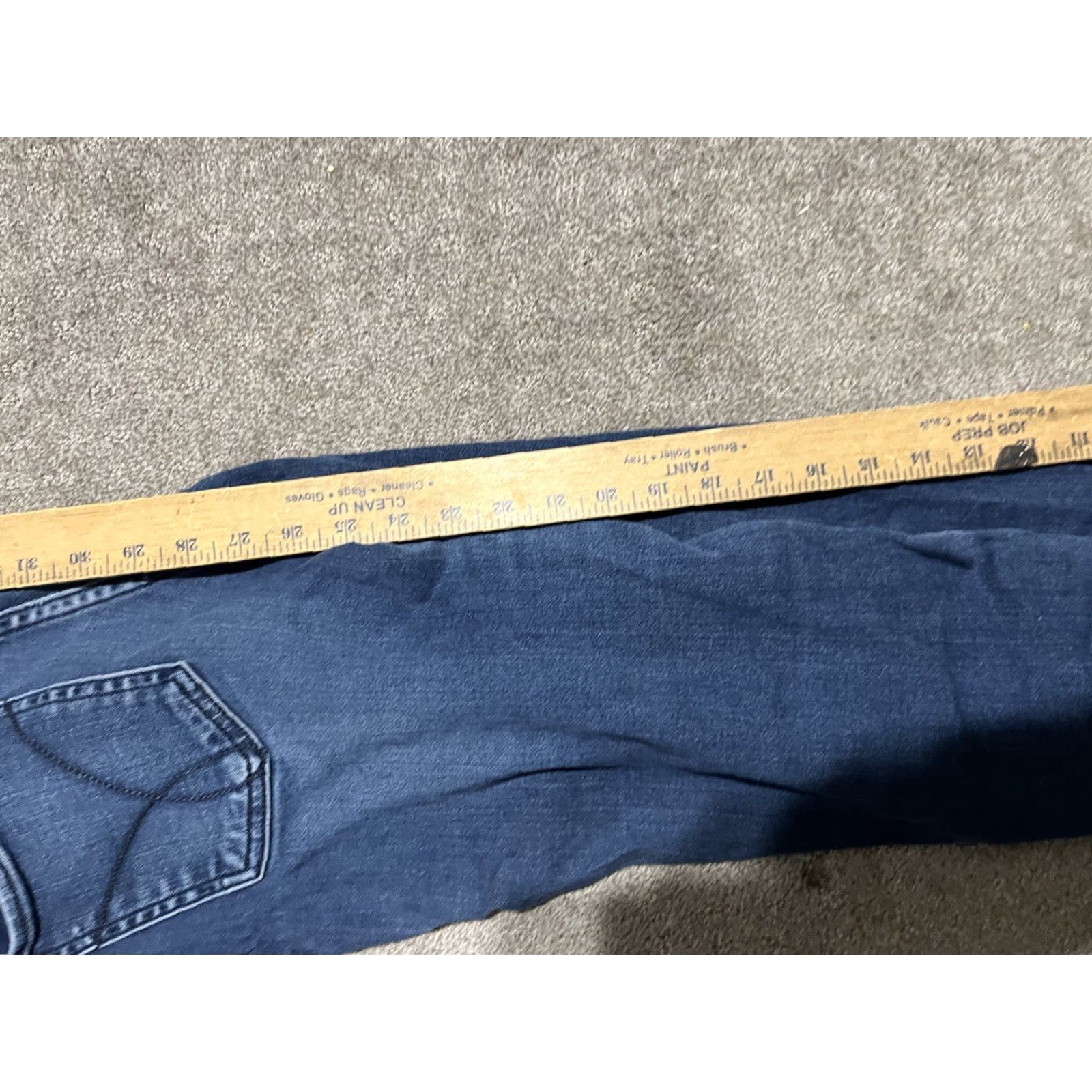 Calvin Klein Calvin Klein Jeans Blue Denim 27 Womens Mid Rise Straight Leg Regular Inseam 29 in Cotton Polyester Spandex Dark Wash Pants Size 27" / US 4 / IT 40 - 6 Thumbnail