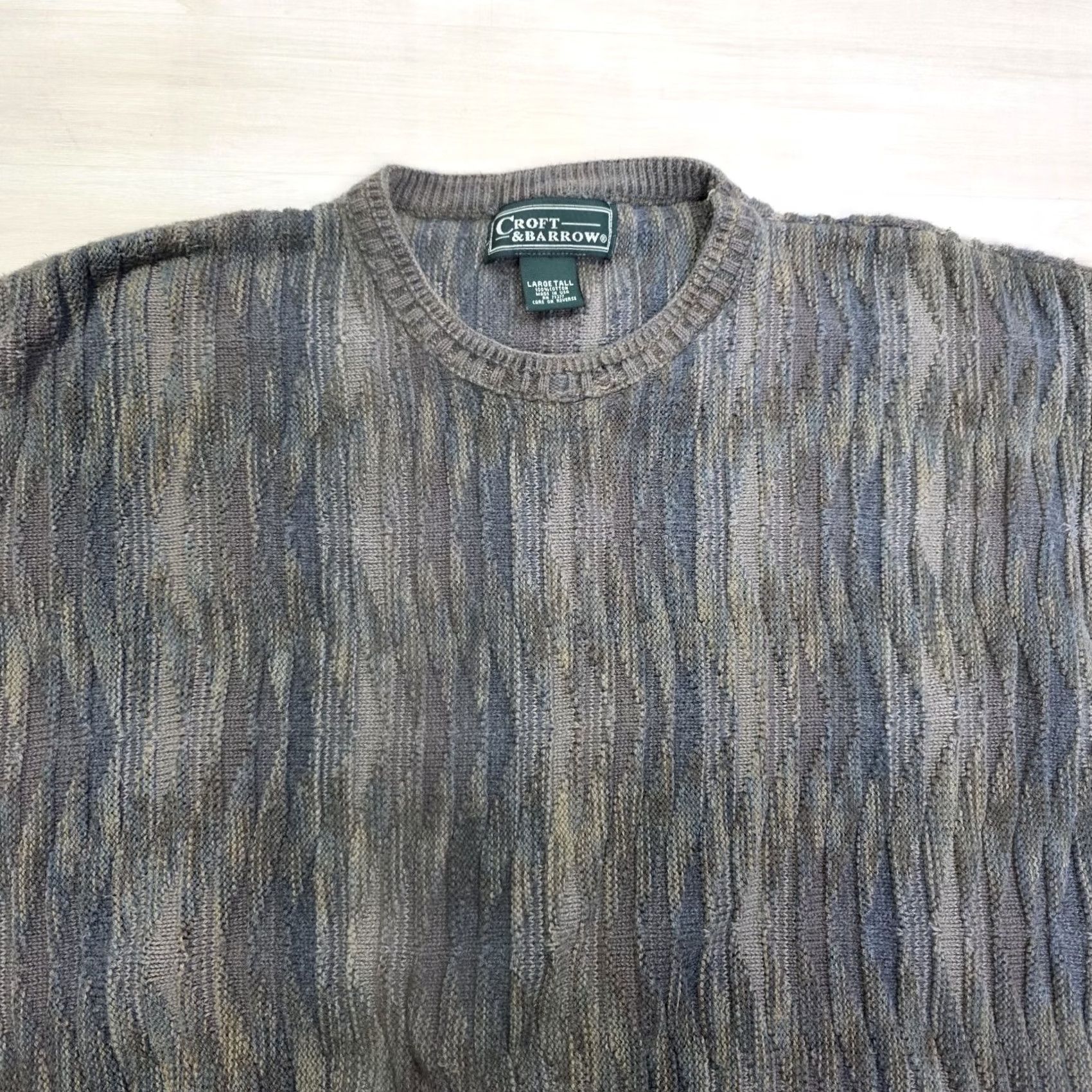 Croft & Barrow VINTAGE Croft & Barrow Sweater Brown Blue Size Large Tall Mens Size US L / EU 52-54 / 3 - 6 Thumbnail
