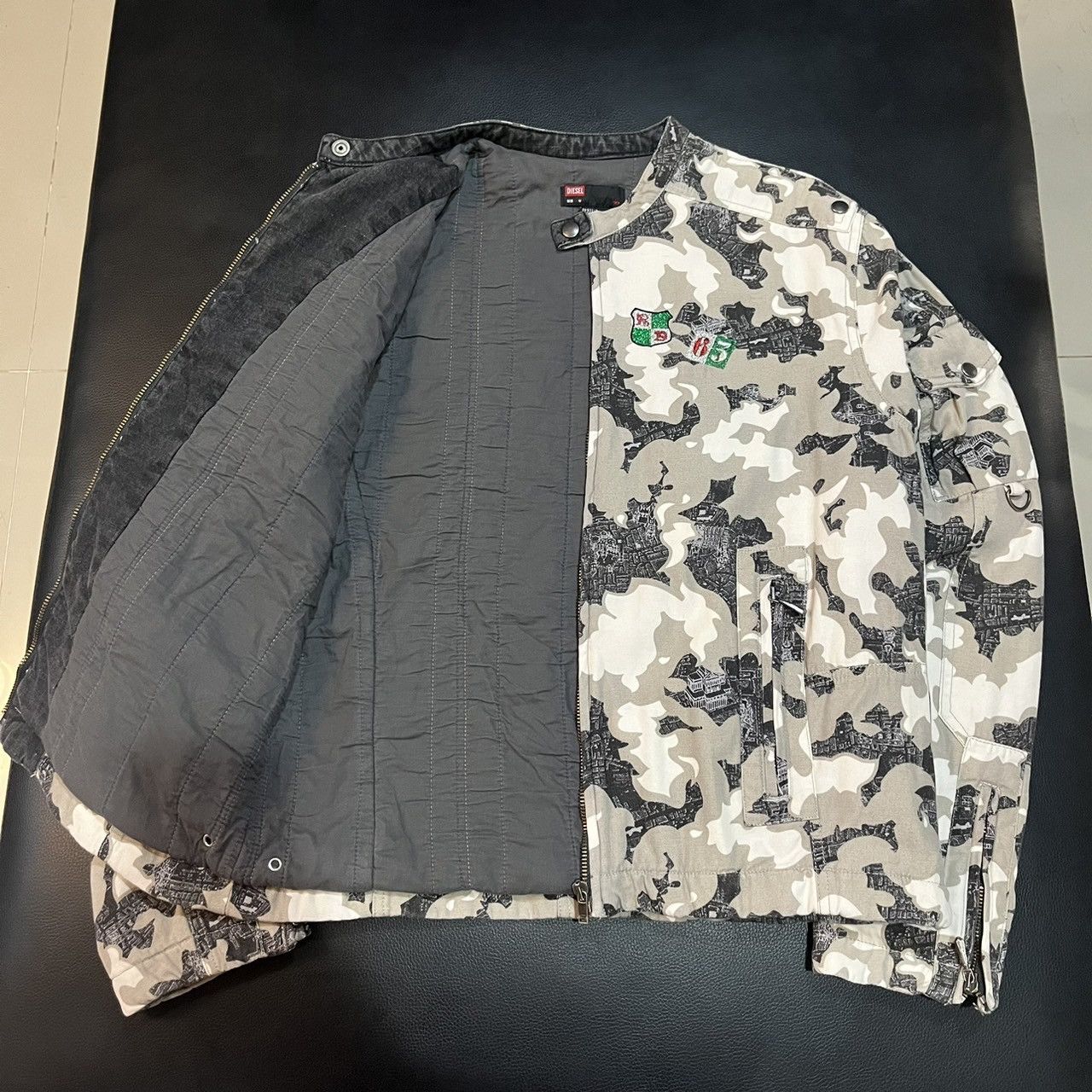 Diesel diesel biker camo white jacket Size US M / EU 48-50 / 2 - 7 Thumbnail