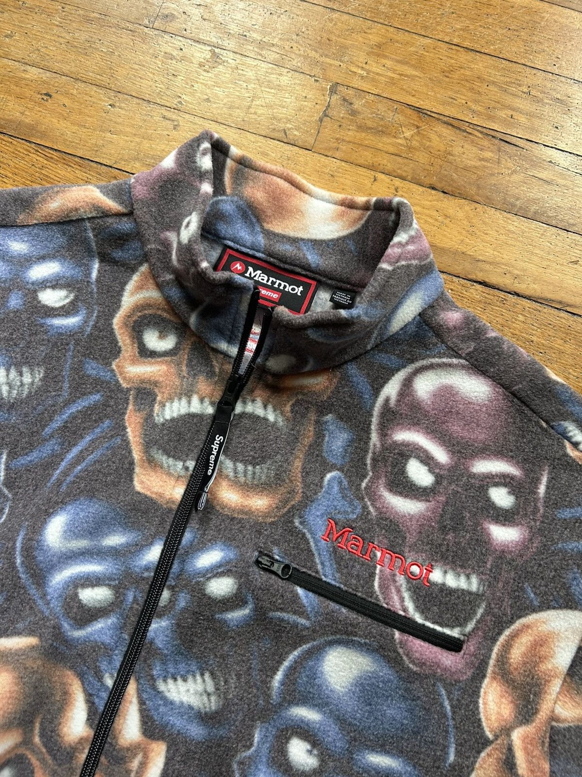 Supreme Supreme Marmot Skull Pile Fleece Size US XL / EU 56 / 4 - 3 Thumbnail