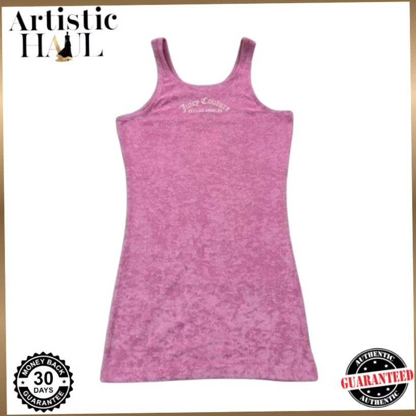Juicy Couture Juicy Couture Pink Tank Dress M Terry Scoop Neck Women Casual Size M / US 6-8 / IT 42-44 - 2 Thumbnail