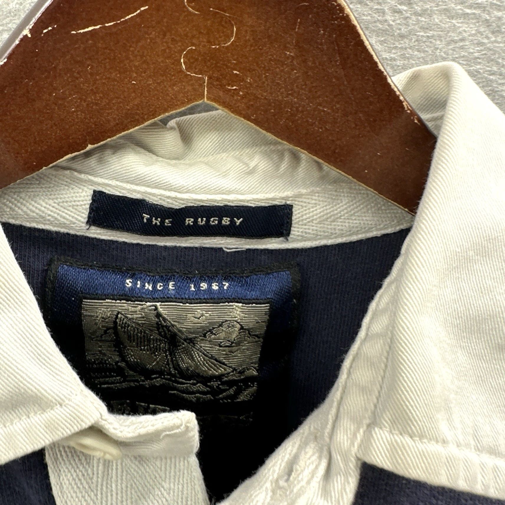 Vintage Vintage Britches Rugby Polo Shirt Men Small Blue 90s Preppy Casual Activewear Size US S / EU 44-46 / 1 - 6 Thumbnail