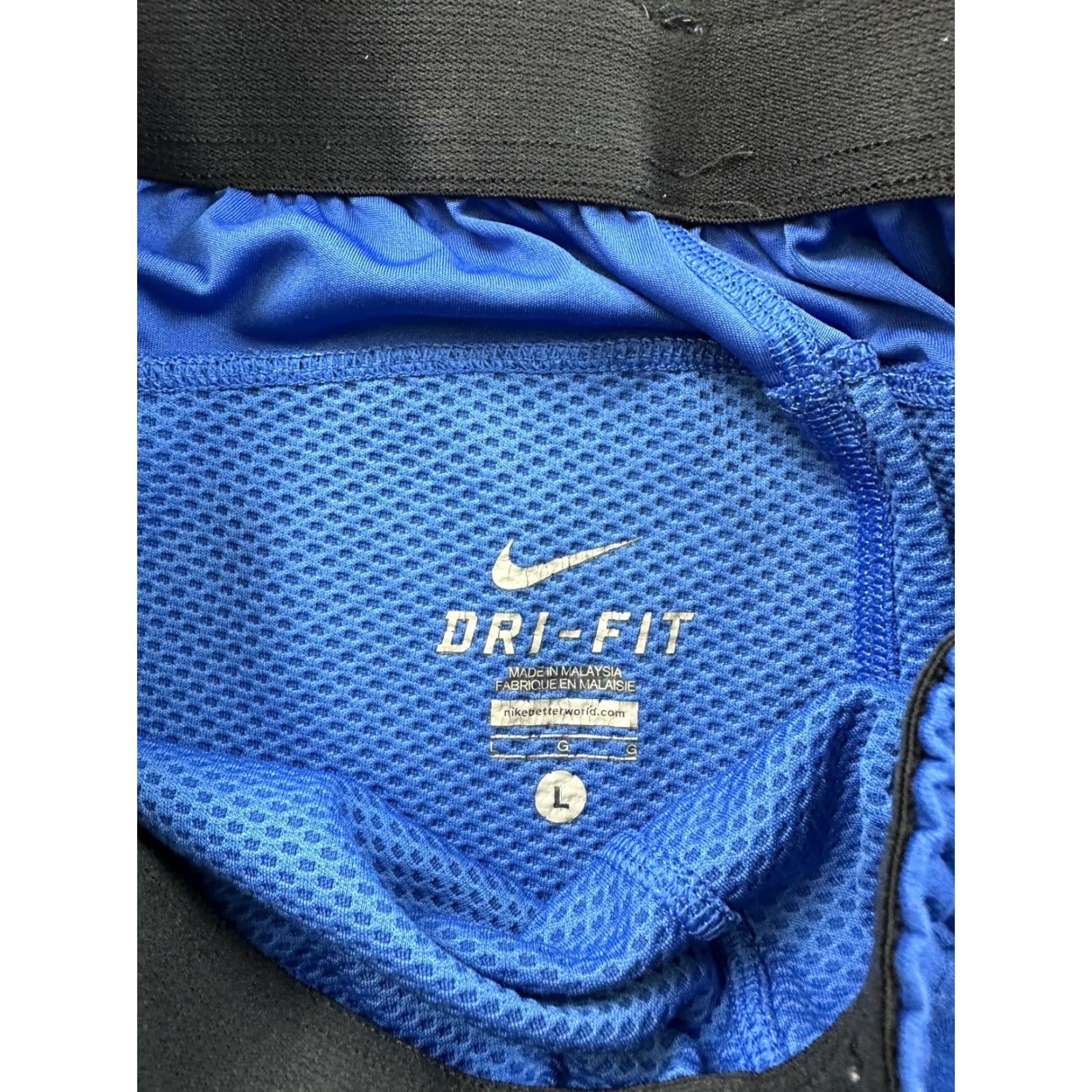 Nike Nike Shorts Men L Large Football Elite Training Camp Regionals Rare Skull Blue Athletic Mens Size US 33 - 5 Thumbnail