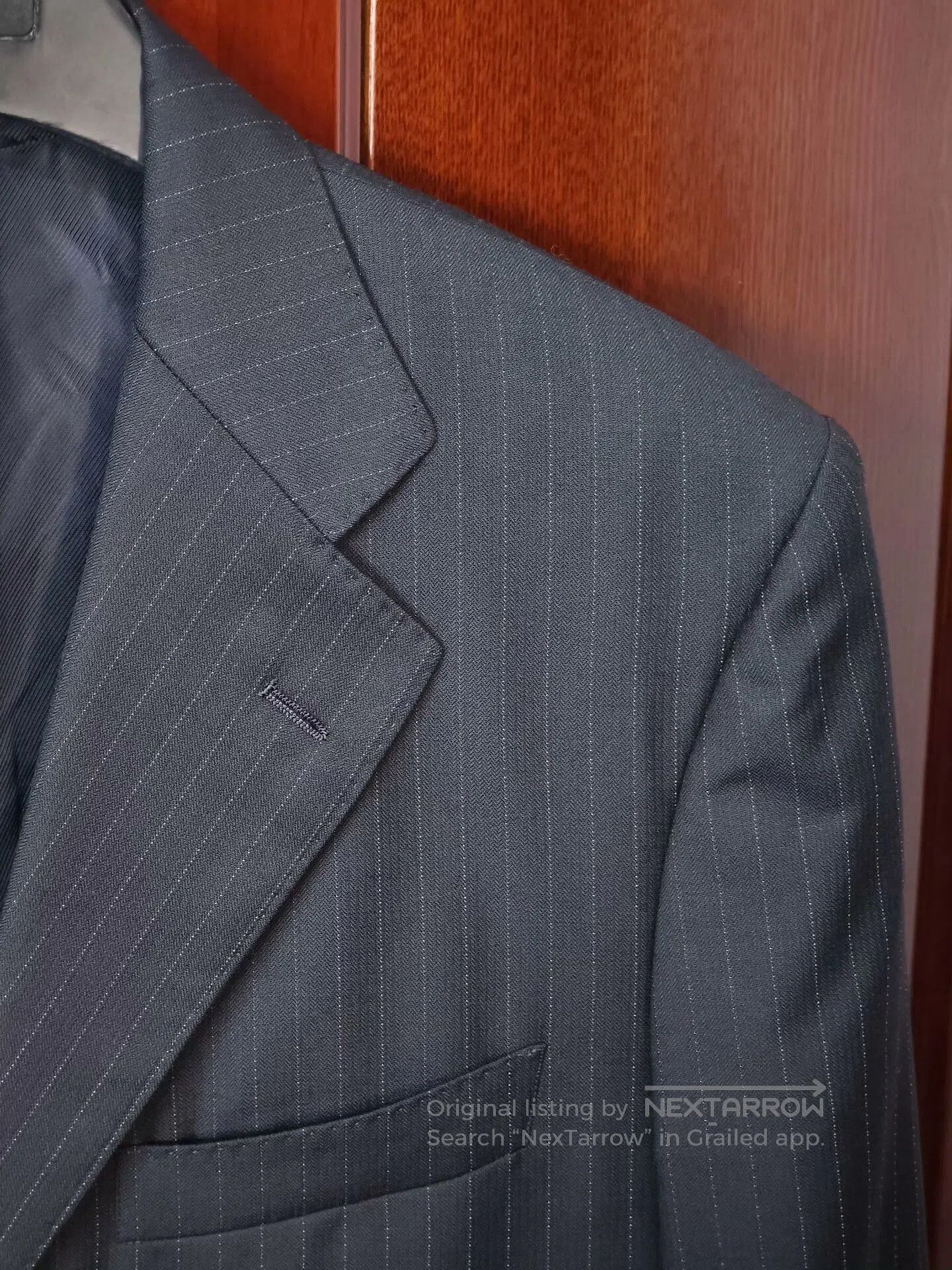 Japanese Brand Custom Italian Wool Blend Suit Jacket. Size US M / EU 48-50 / 2 - 2 Thumbnail