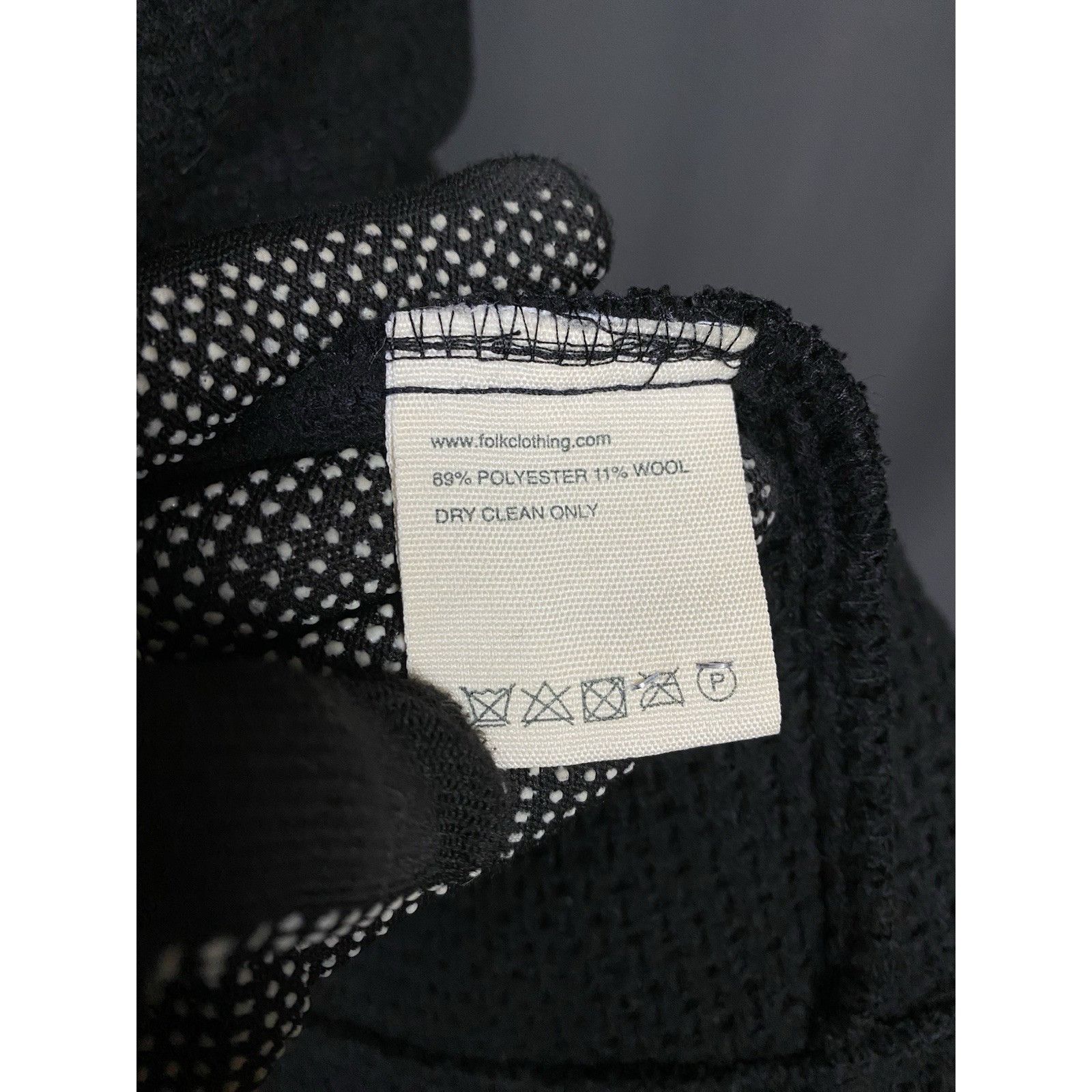 Folk MINT! Folk Chore Jacket Mens Black Wool Blend Thomas Worker Size US S / EU 44-46 / 1 - 10 Thumbnail