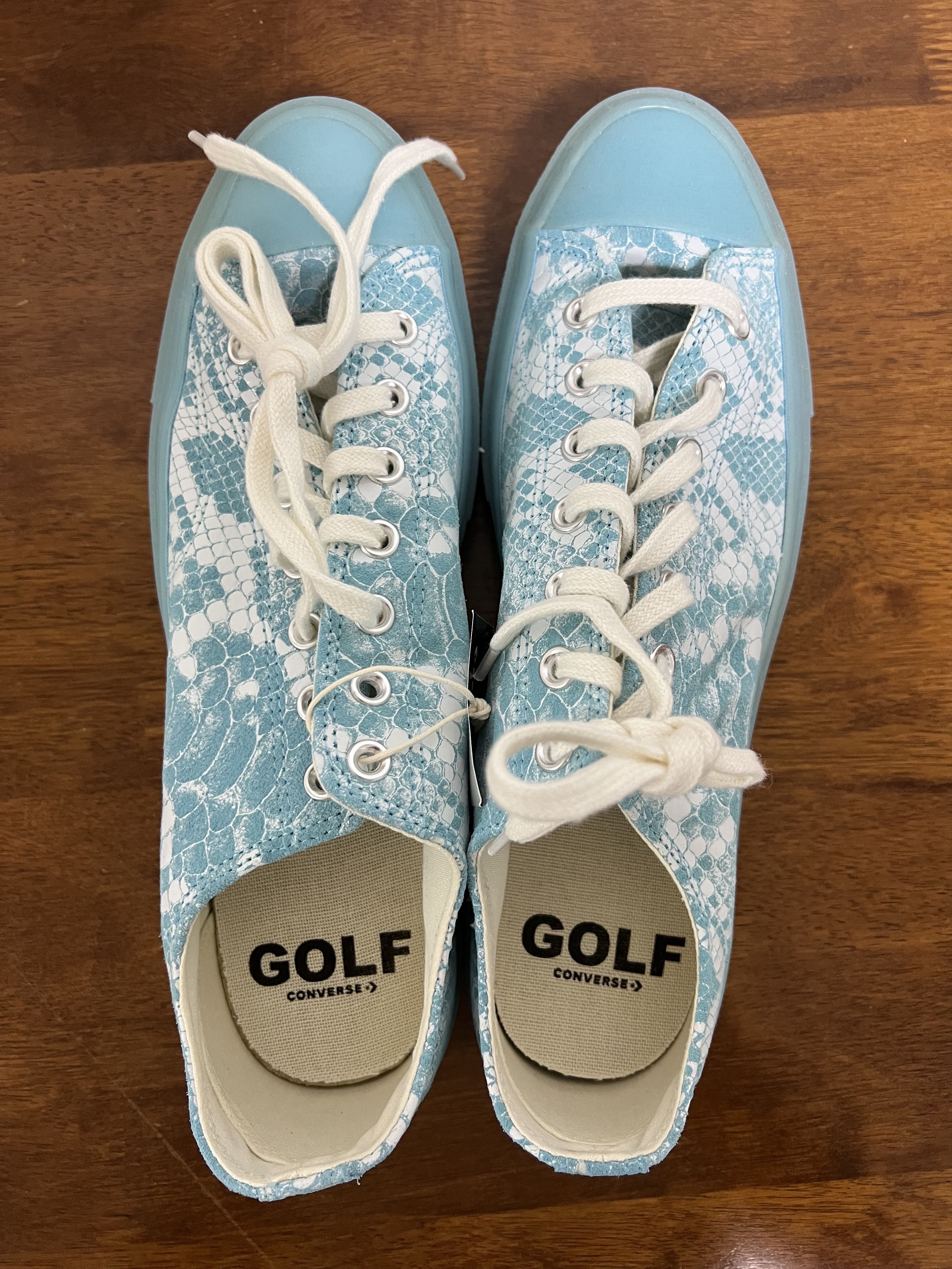 Converse 💚 2022 Golf Wang x Converse "Blue Python" Chuck 70 OX NEW Size US 11 / EU 44 - 11 Thumbnail