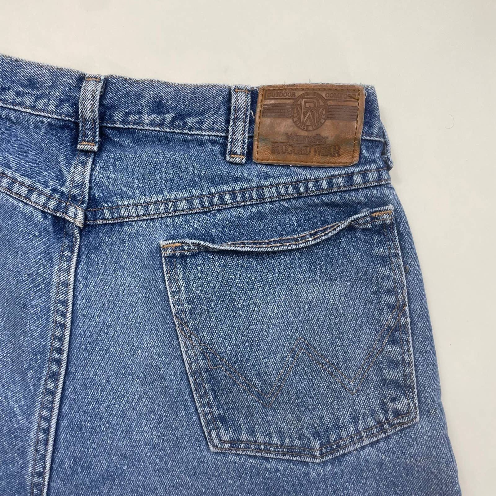 StraightFaded × Vintage × Wrangler Vintage USA Made Western Style Double Knee Wrangler Pants Size US 34 / EU 50 - 3 Thumbnail