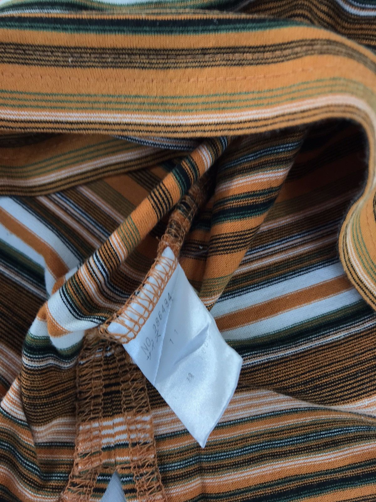 Kansai Yamamoto Kansai Yamamoto Kansai Bis Multicolor Striped Polo Tee Size US S / EU 44-46 / 1 - 6 Thumbnail