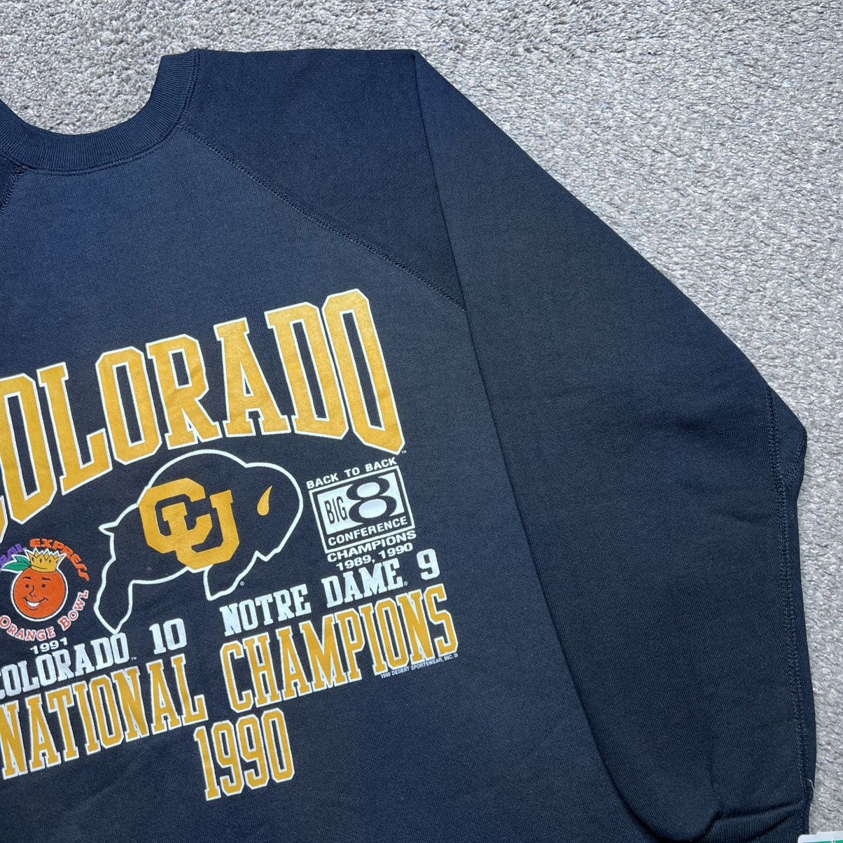 NCAA 1990 NCAA Colorado Buffaloes National Champions Sweatshirt Size US XL / EU 56 / 4 - 14 Thumbnail