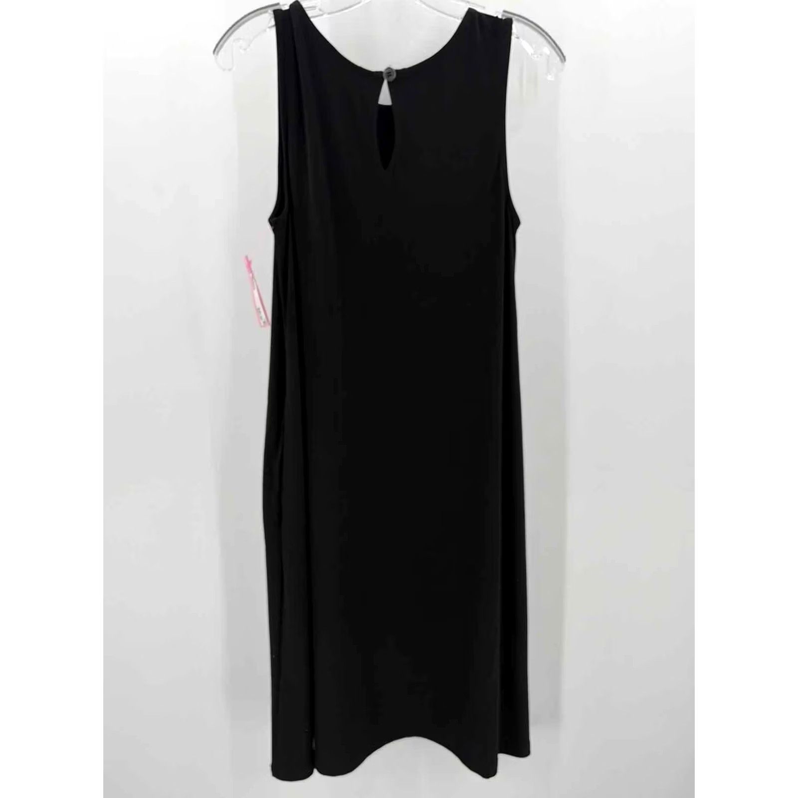 Mango Tango Mango Black Dress Knee Length Sleeveless Medium Pre-Owned Size M / US 6-8 / IT 42-44 - 3 Thumbnail