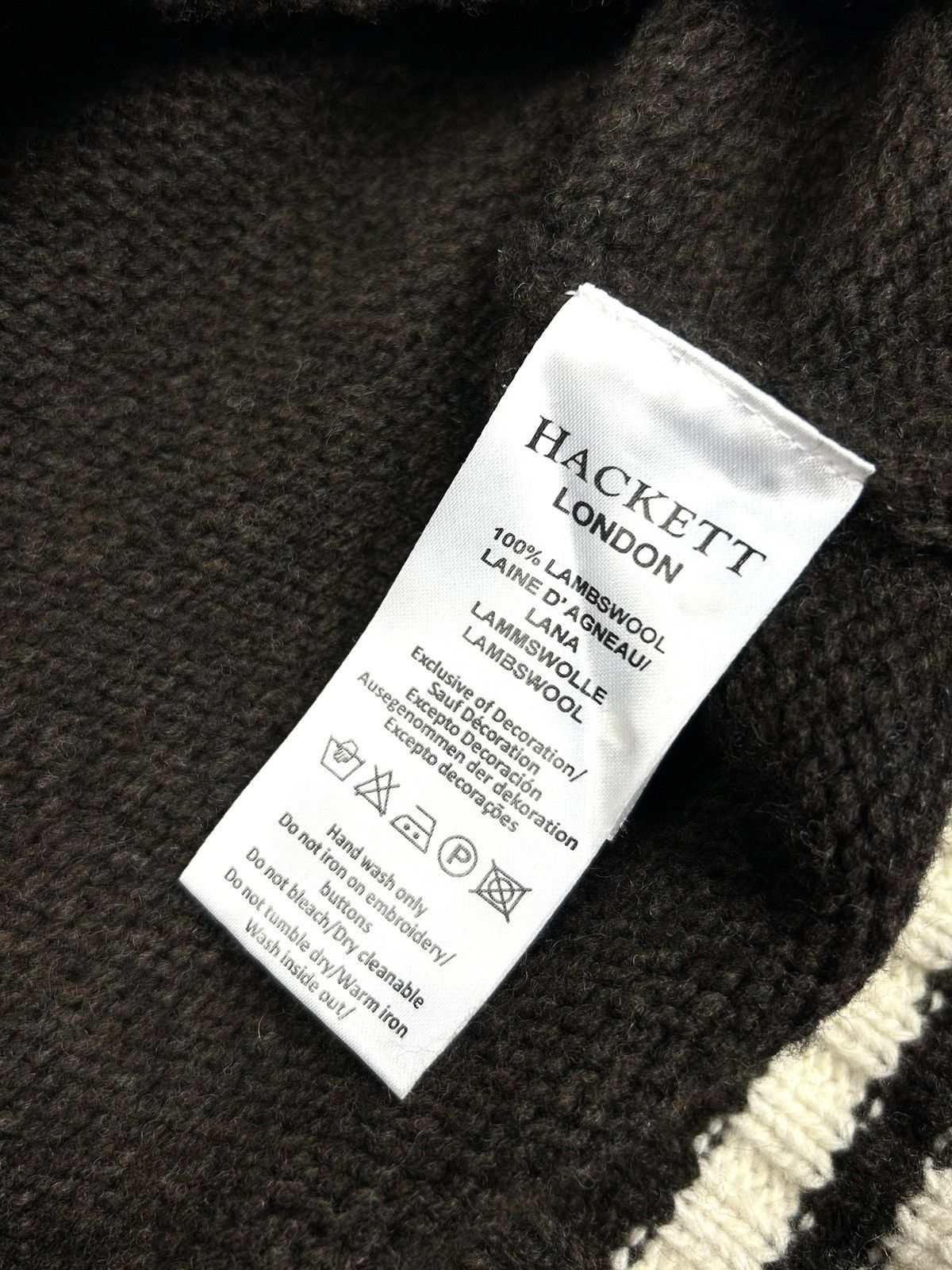 Hackett Vintage Hackett London Snow Polo Knitted Wool Zip Sweater Size US S / EU 44-46 / 1 - 11 Thumbnail