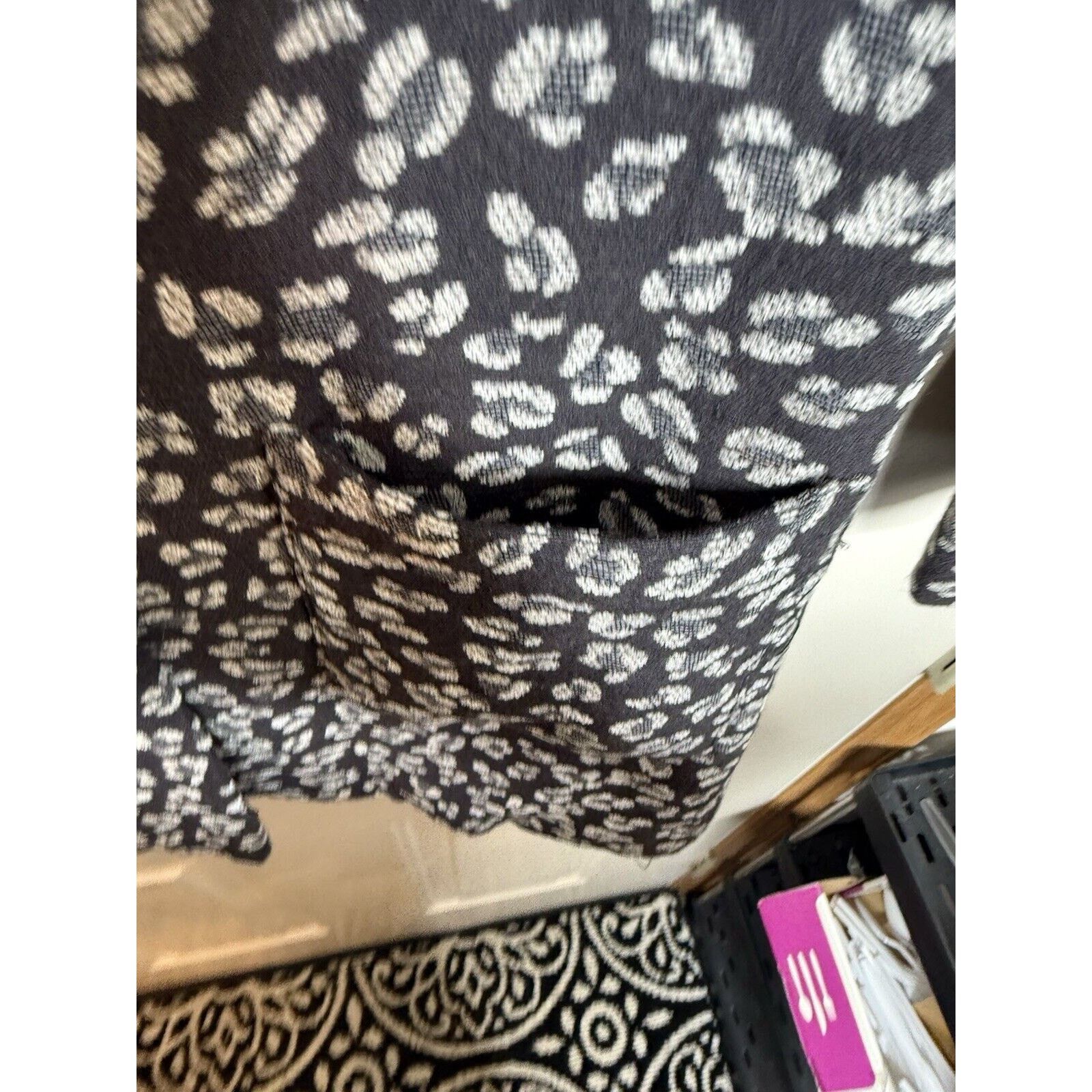 Lucky Brand Lucky Brand Leopard Long Jacket Blazer Womens XS Black Grey Size XS / US 0-2 / IT 36-38 - 7 Thumbnail
