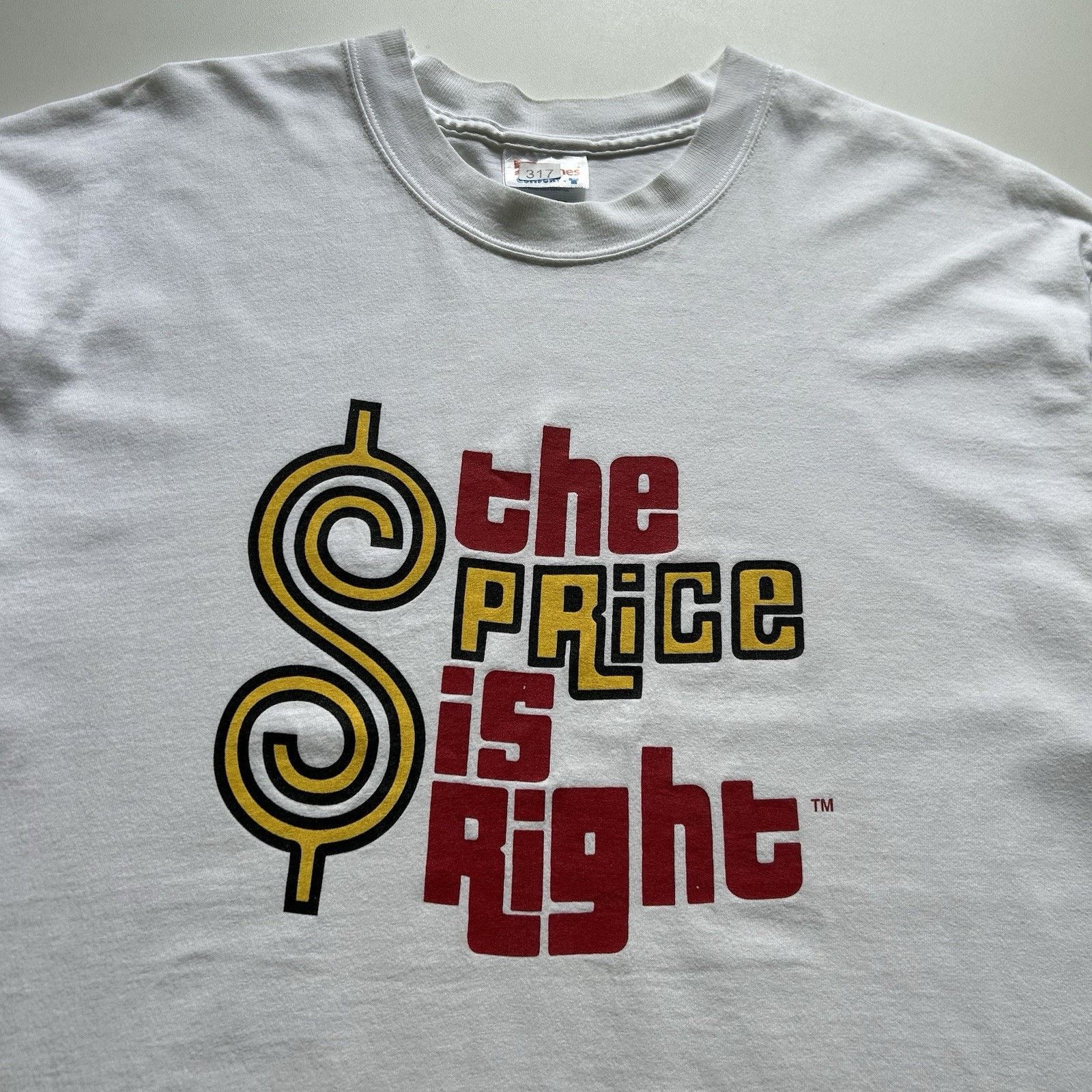 Hanes Vintage 90s The Price Is Right T Shirt XL Hanes Promo Rare