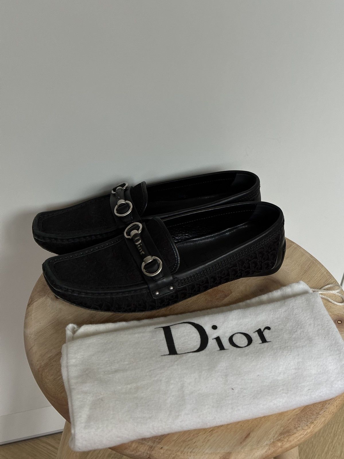 Designer Dior monogram slip on mocassins Size US 7 / IT 37 - 2 Thumbnail