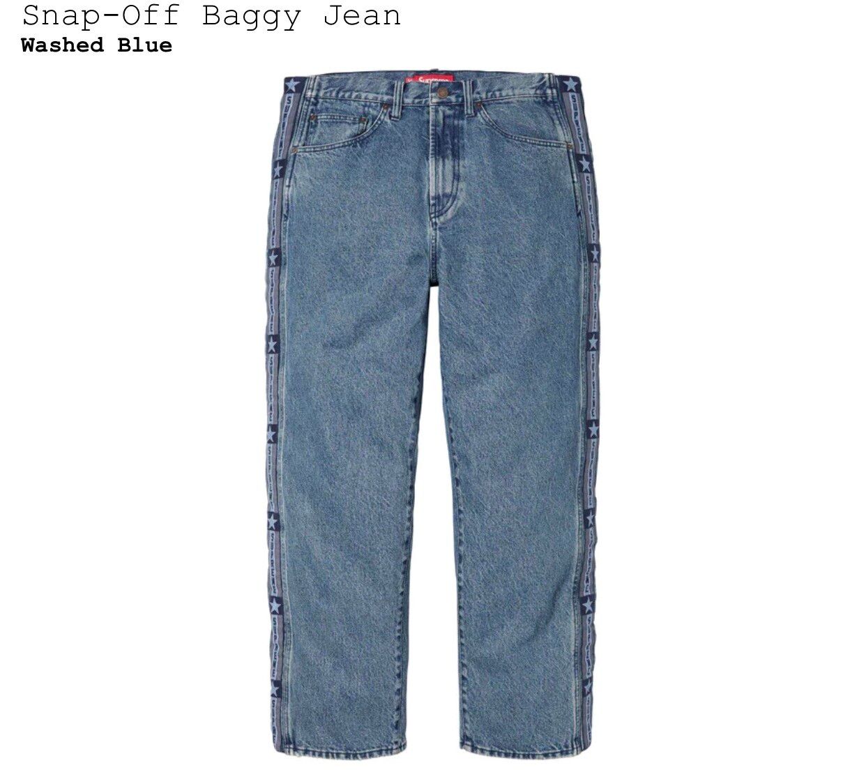 Supreme Supreme Snap-Off Baggy Jeans | Grailed