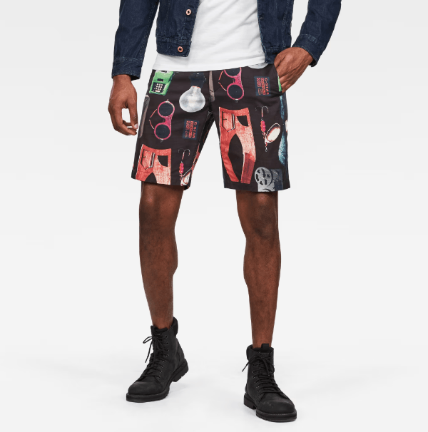 G-Star G-Star Raw Multiprint Vetar Chino Shorts Size US 32 / EU 48 - 15 Thumbnail