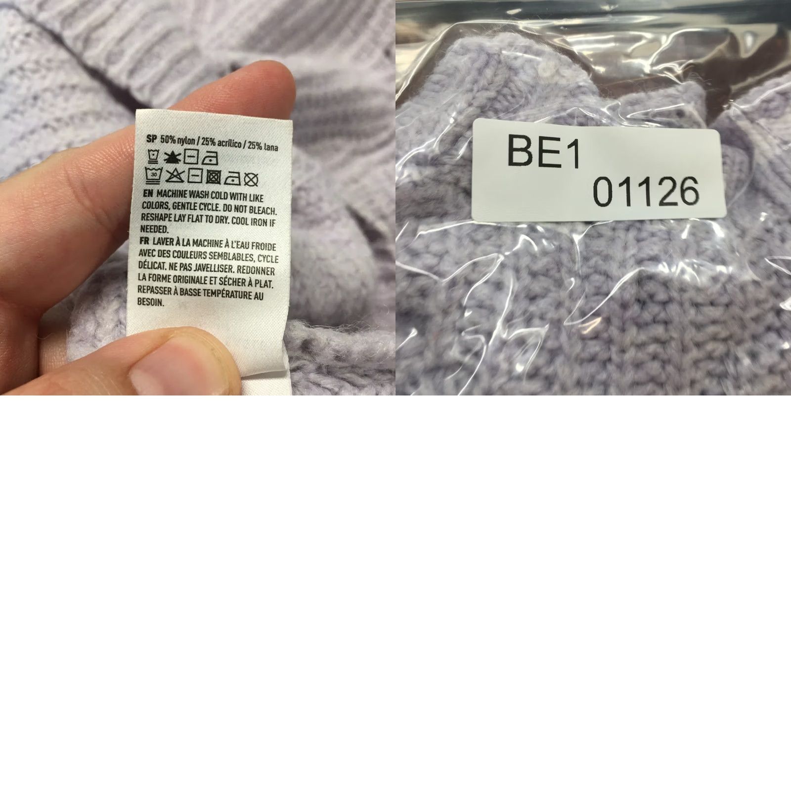 American Eagle Outfitters American Eagle Outfitters Sweater Womens M Lavender Gray Ribbed Knit Mock Neck Pullover Size M / US 6-8 / IT 42-44 - 9 Thumbnail