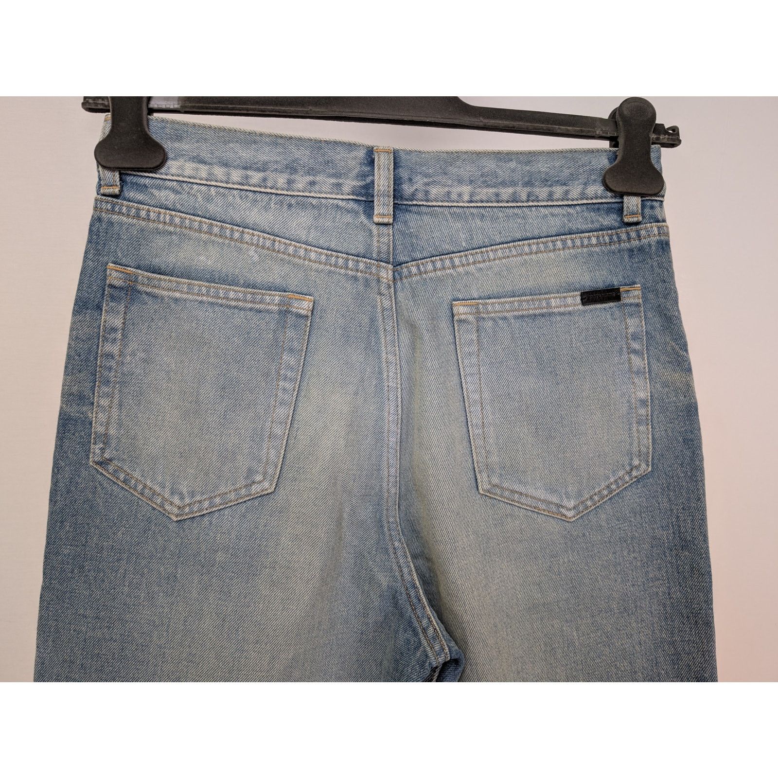 Saint Laurent Paris o1rshd1 70's Pants OGKD77 Jean in Medium Blue Size US 29 - 14 Thumbnail