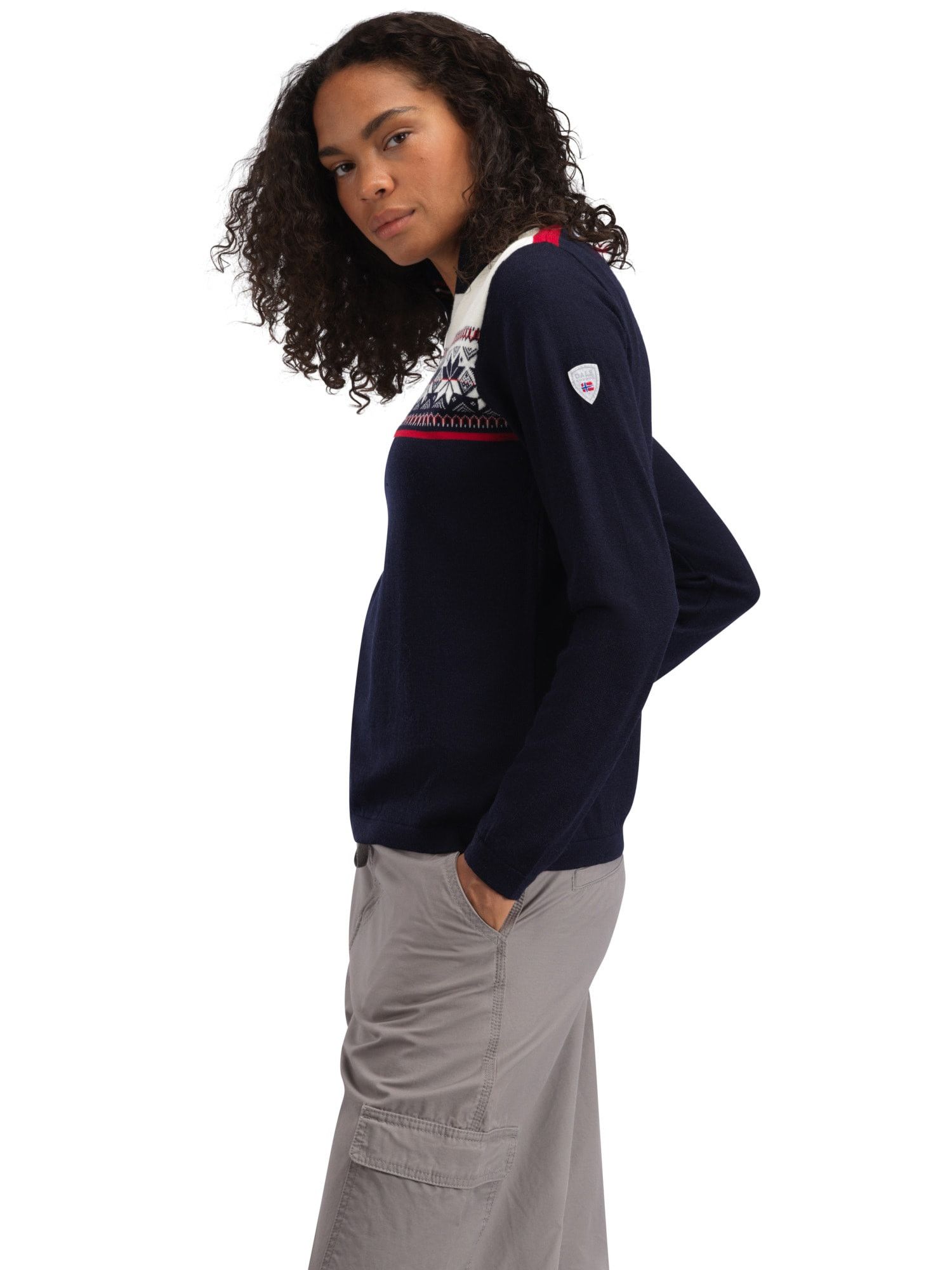 Dale Of Norway Dale of Norway Liberg 1/4 Zip Merino Sweater Jumper Women's Size XXL / US 16-18 / IT 52-54 - 3 Thumbnail