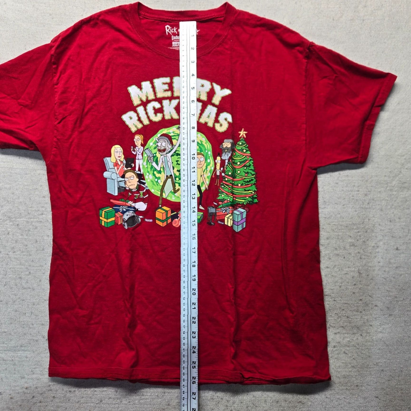 Ripple Junction Merry Rickmas Rick & Morty Christmas Holiday 2019 Adult Swim T-Shirt Size Large Size US L / EU 52-54 / 3 - 5 Thumbnail