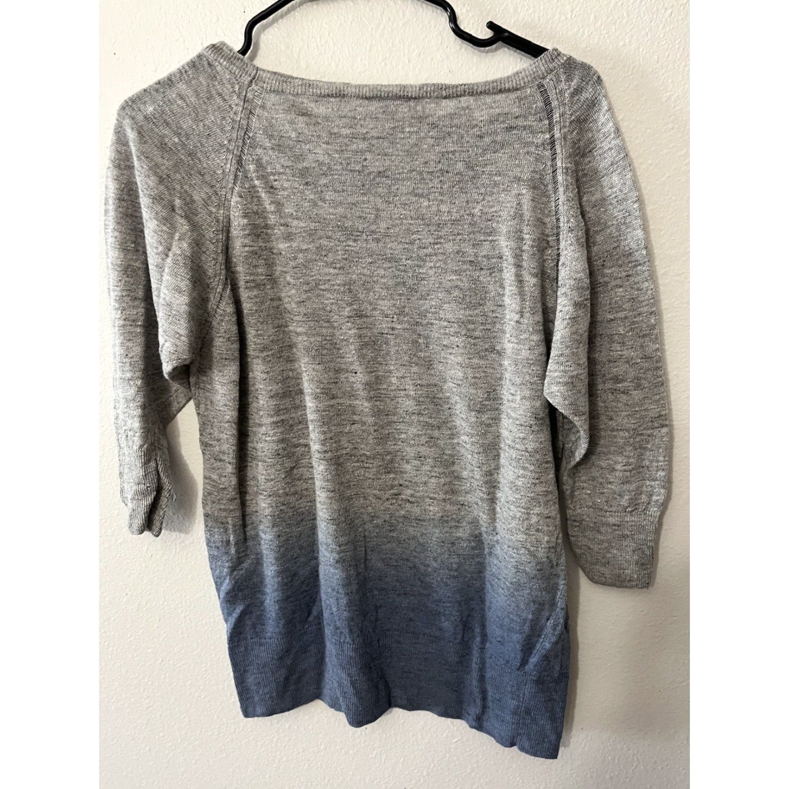DKNY DKNY WOMEN CREWNECK TIE-DYE SWEATER Gray Size M Raglan Sleeve Knit Pullover All Seasons Lightweight Casual Workwear Women Size M / US 6-8 / IT 42-44 - 3 Thumbnail