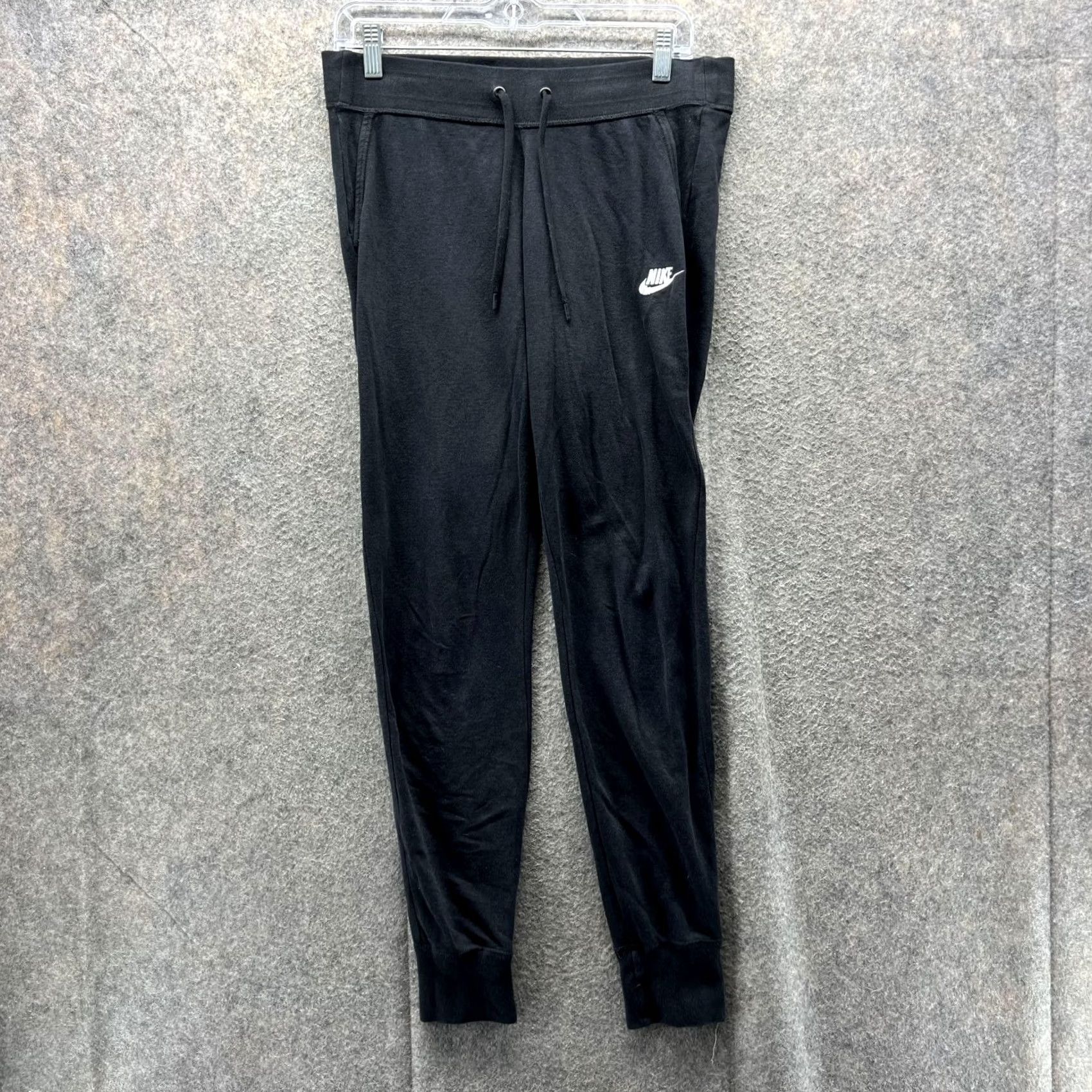 Nike Nike Sweatpants Women Medium Black Athletic Jogger Cotton Fleece Pockets Casual Wool? Size 32" / US 10 / IT 46 - 2 Thumbnail
