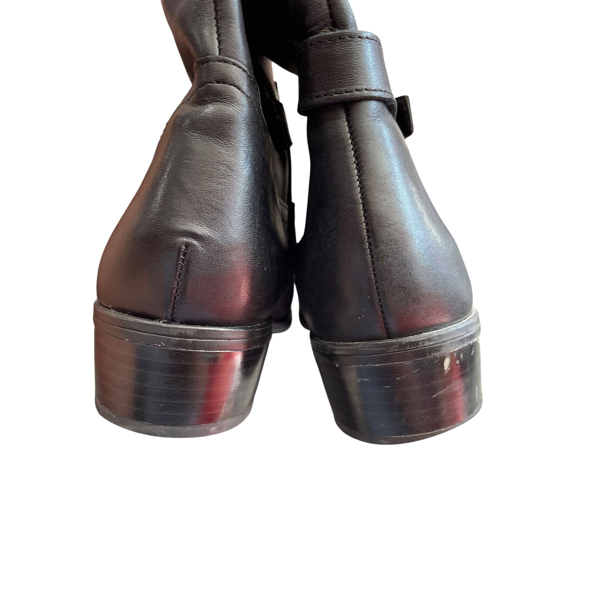 Ralph Lauren Ralph Lauren Womens Black Leather Knee-High Riding Boots Siz Size US 7 / IT 37 - 11 Thumbnail