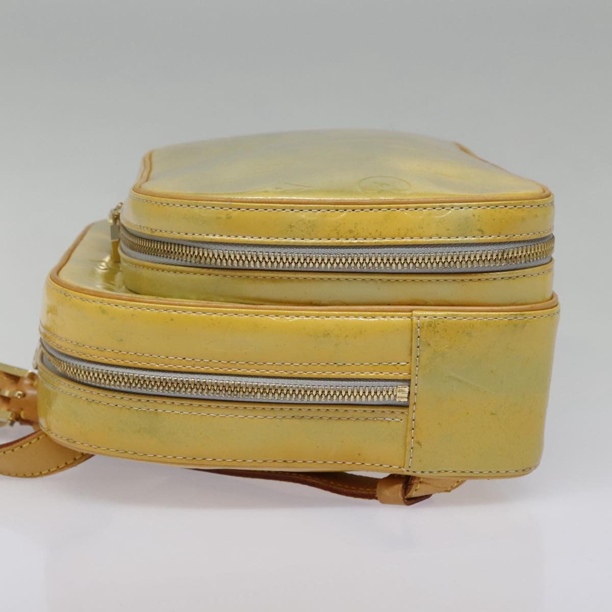 Louis Vuitton LOUIS VUITTON Monogram Vernis Marley Backpack Gris M91038 Size ONE SIZE - 4 Thumbnail