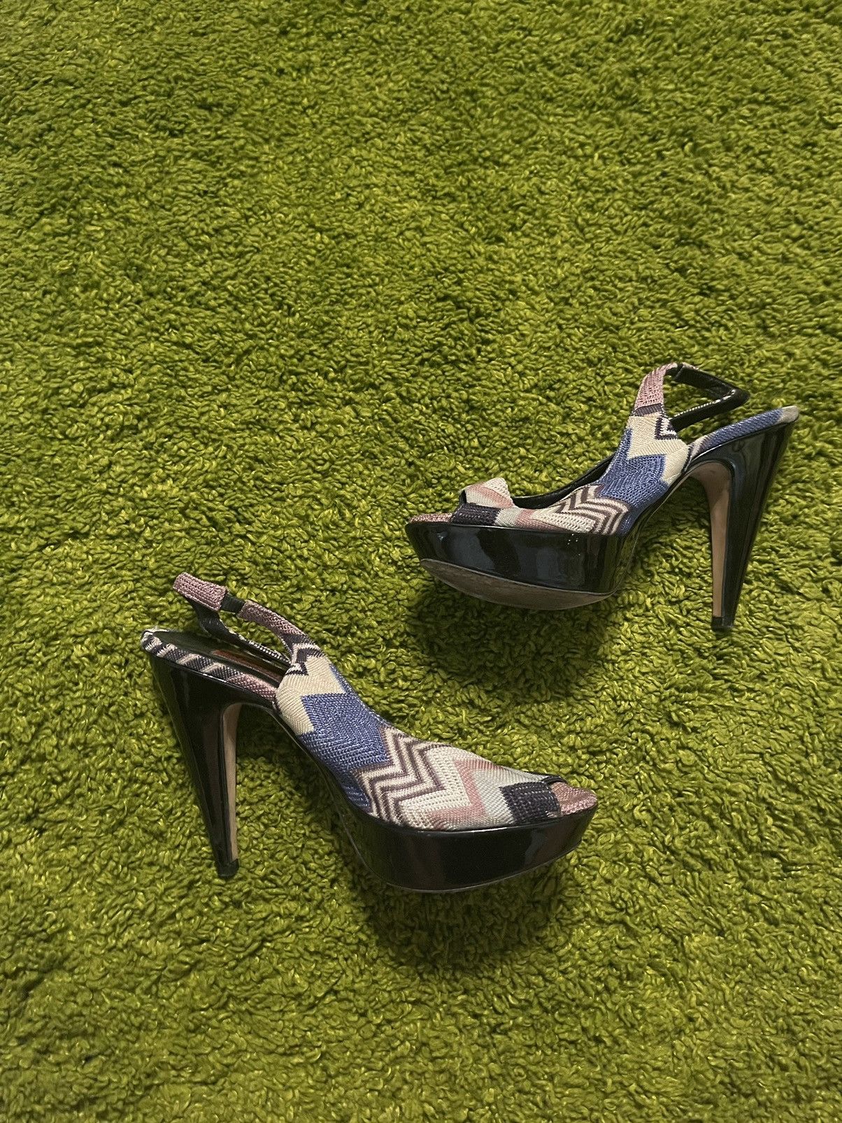 Designer × Missoni × Vintage Missoni 90s vintage coloured pumps heels Size US 8 / IT 38 - 3 Thumbnail