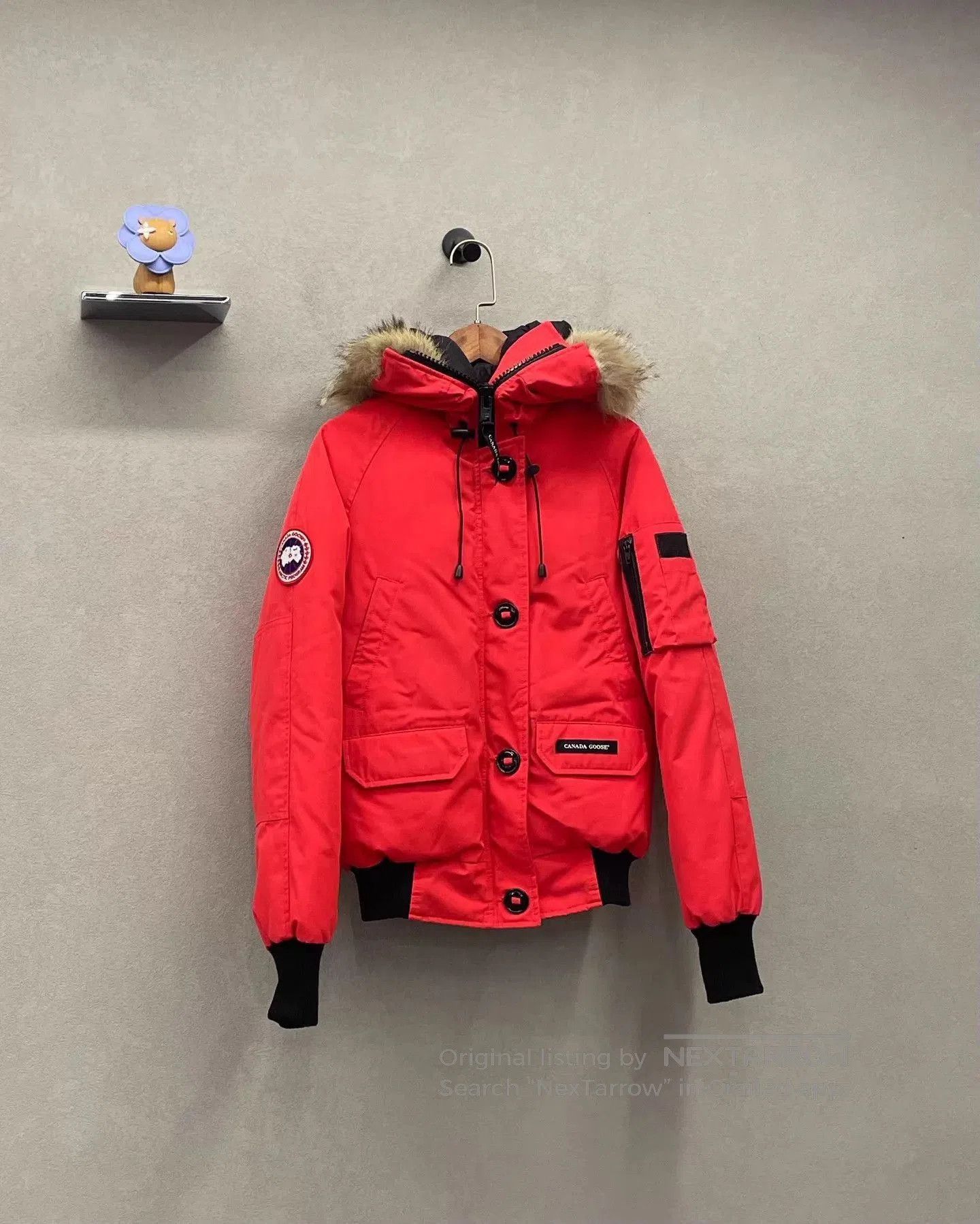 Canada Goose Red Parka with Fur Hood . Size US XS / EU 42 / 0 - 2 Thumbnail
