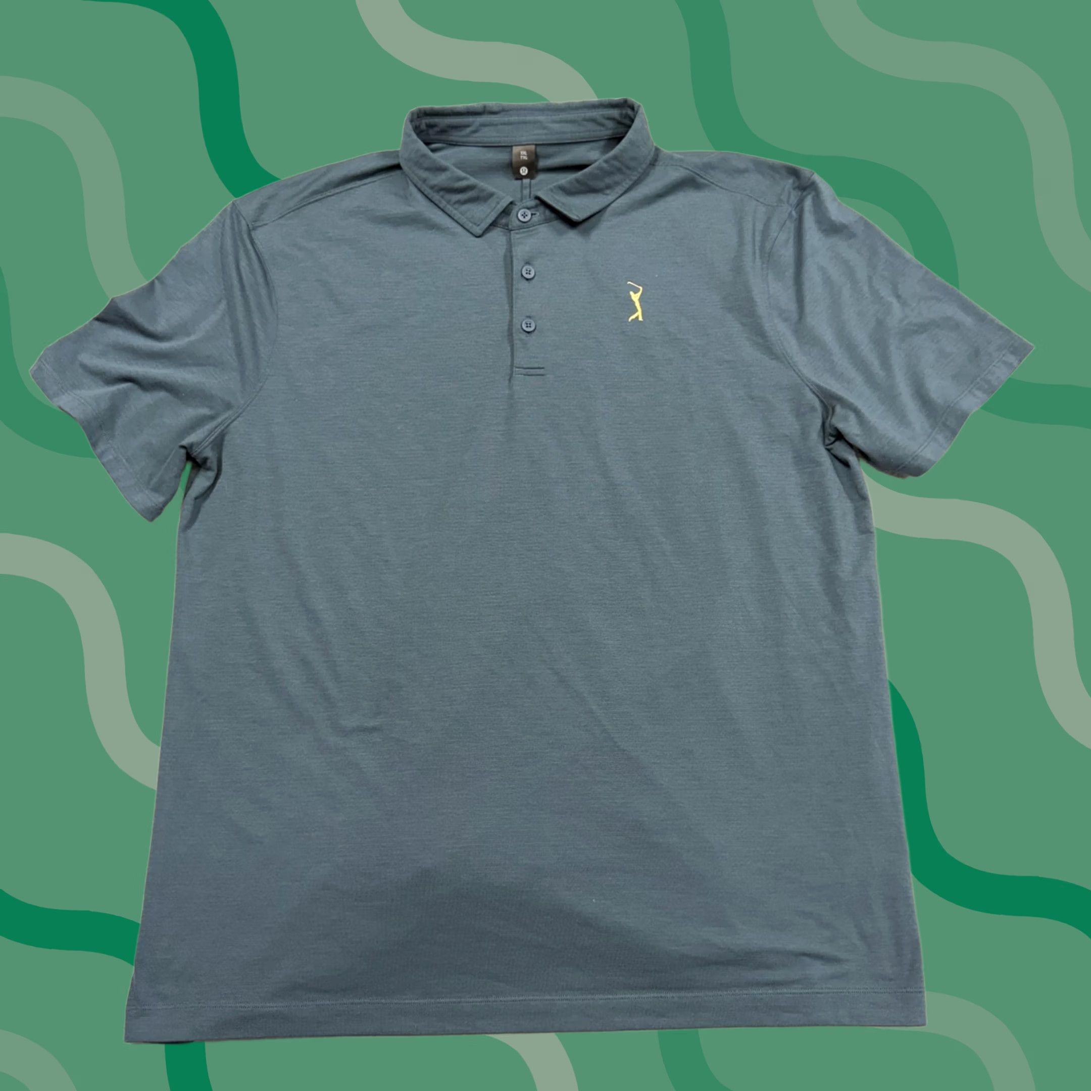 Lululemon Lululemon Polo Shirt Mens 2XL Blue Solid Golf Short Sleeve Performance Casual Shirt Size US XXL / EU 58 / 5 - 1 Thumbnail