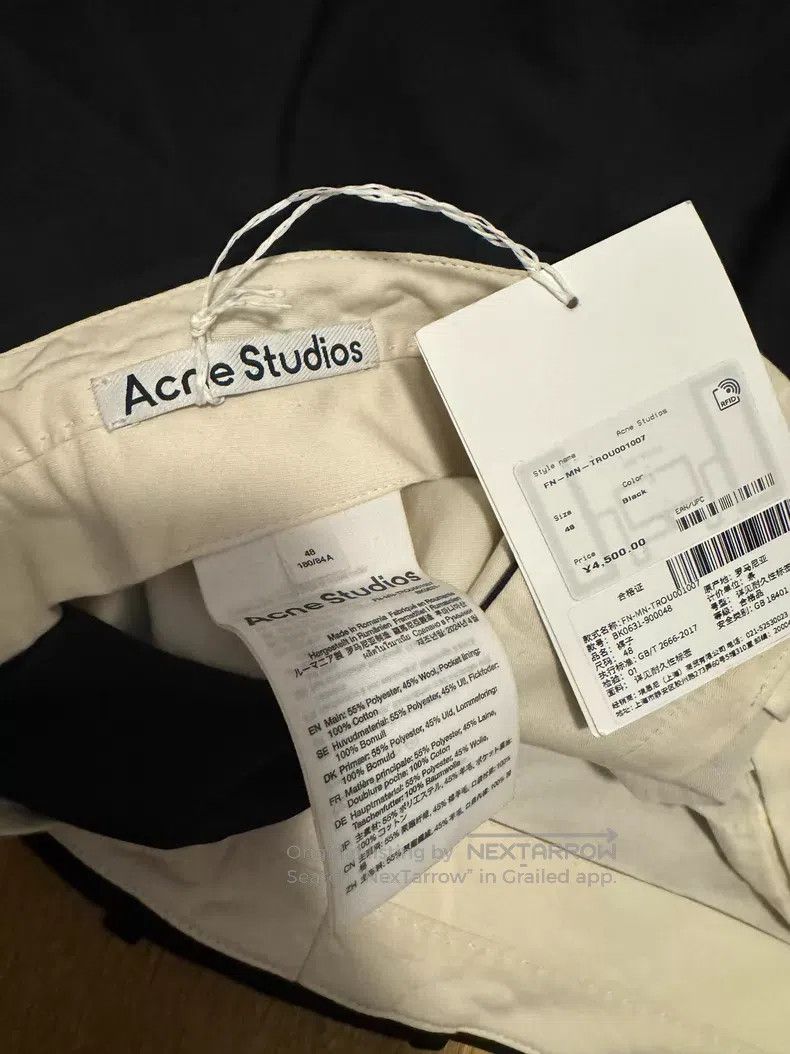 Acne Studios Acne Studios Wide Leg Wool Trousers Size 48L - 7 Thumbnail