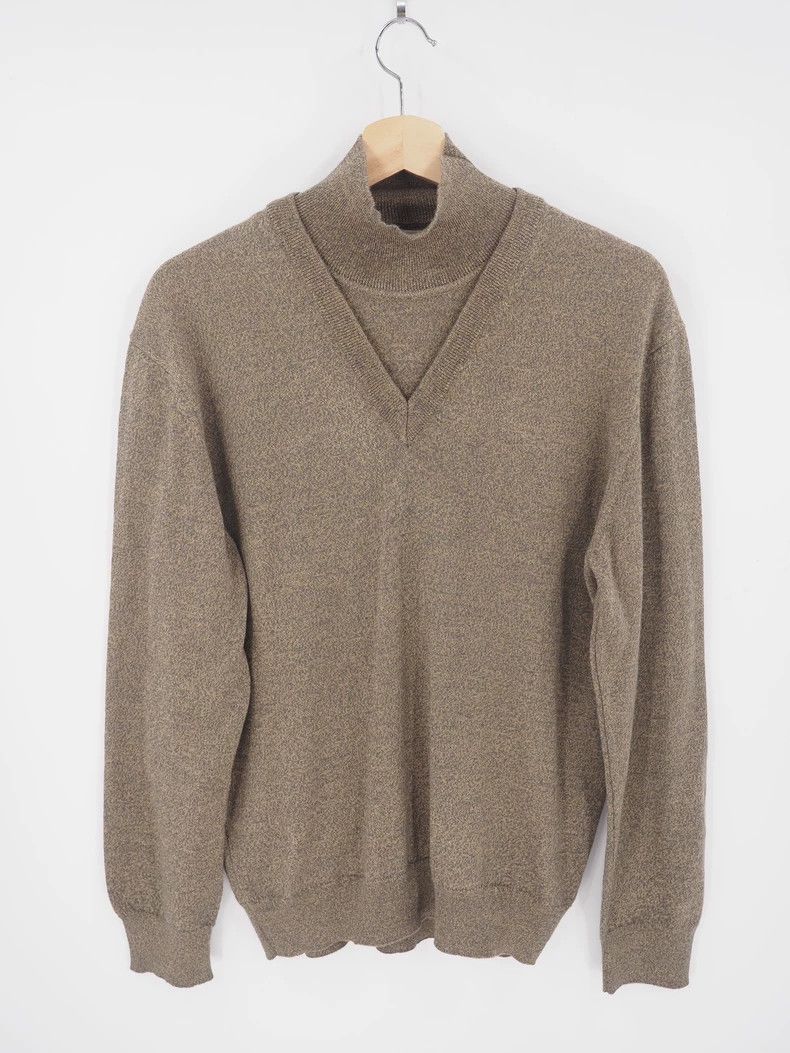 Lemaire LEMAIREBrown wool-blend turtleneck sweater 2502-Nextarrow Size US L / EU 52-54 / 3 - 1 Thumbnail