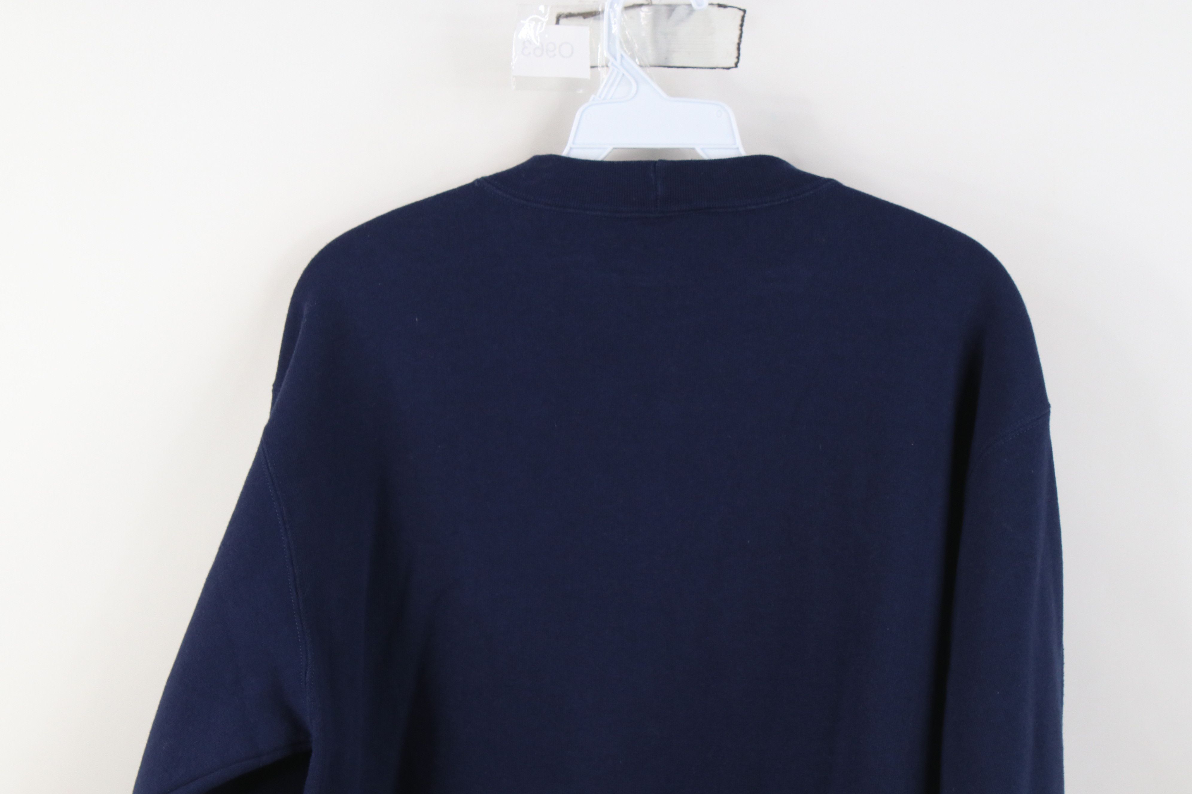 Woolrich Woolen Mills Vintage 90s Woolrich Spell Out Crewneck Sweatshirt Blue USA Size US M / EU 48-50 / 2 - 11 Thumbnail