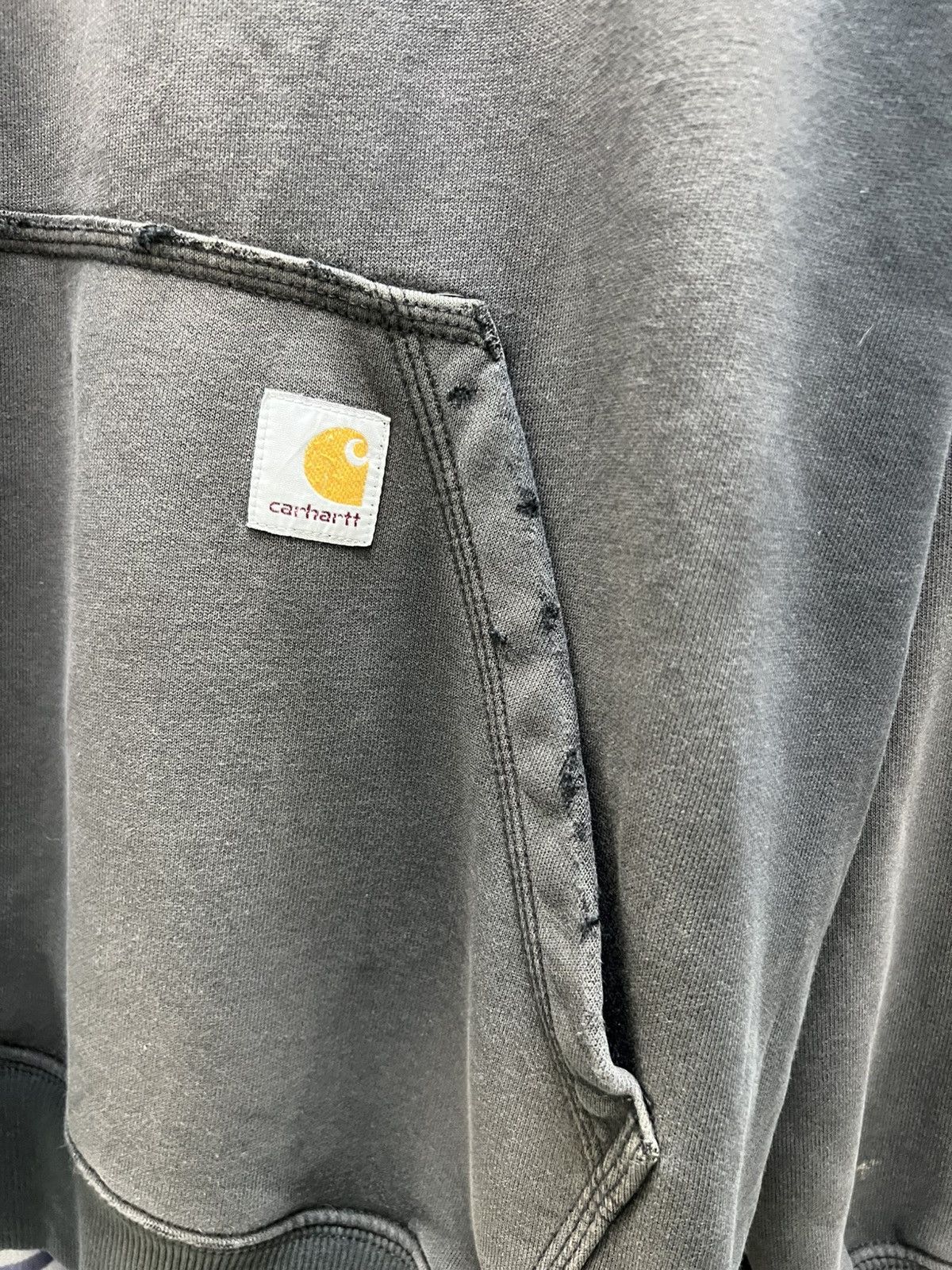 Carhartt THRASHED FADED CARHARTT DISTRESSED OVERSIZE BLANK HOODIE Size US XL / EU 56 / 4 - 6 Thumbnail